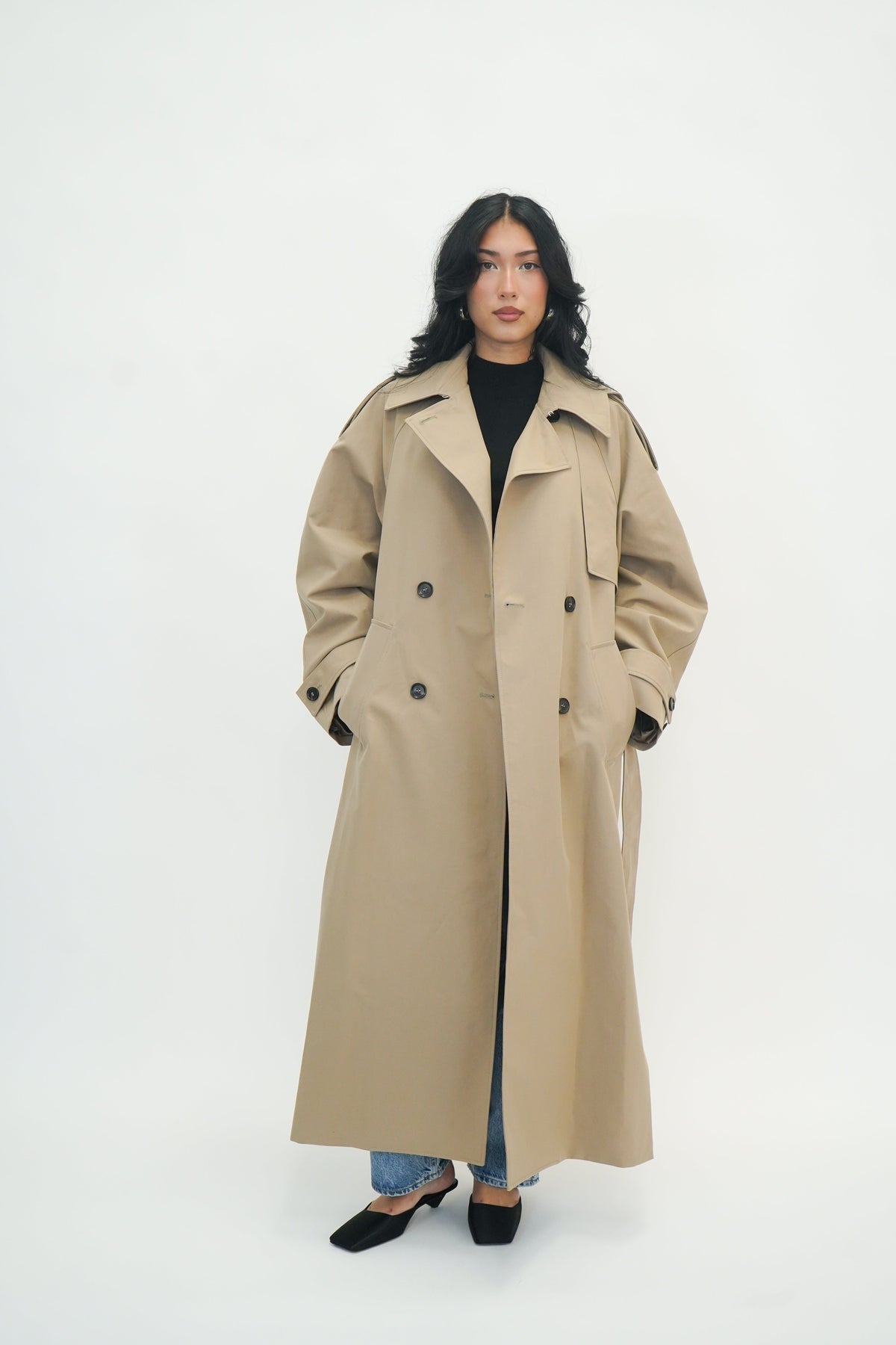 OVERSIZED CLASSIC TRENCH CLAY JACKET ROHE