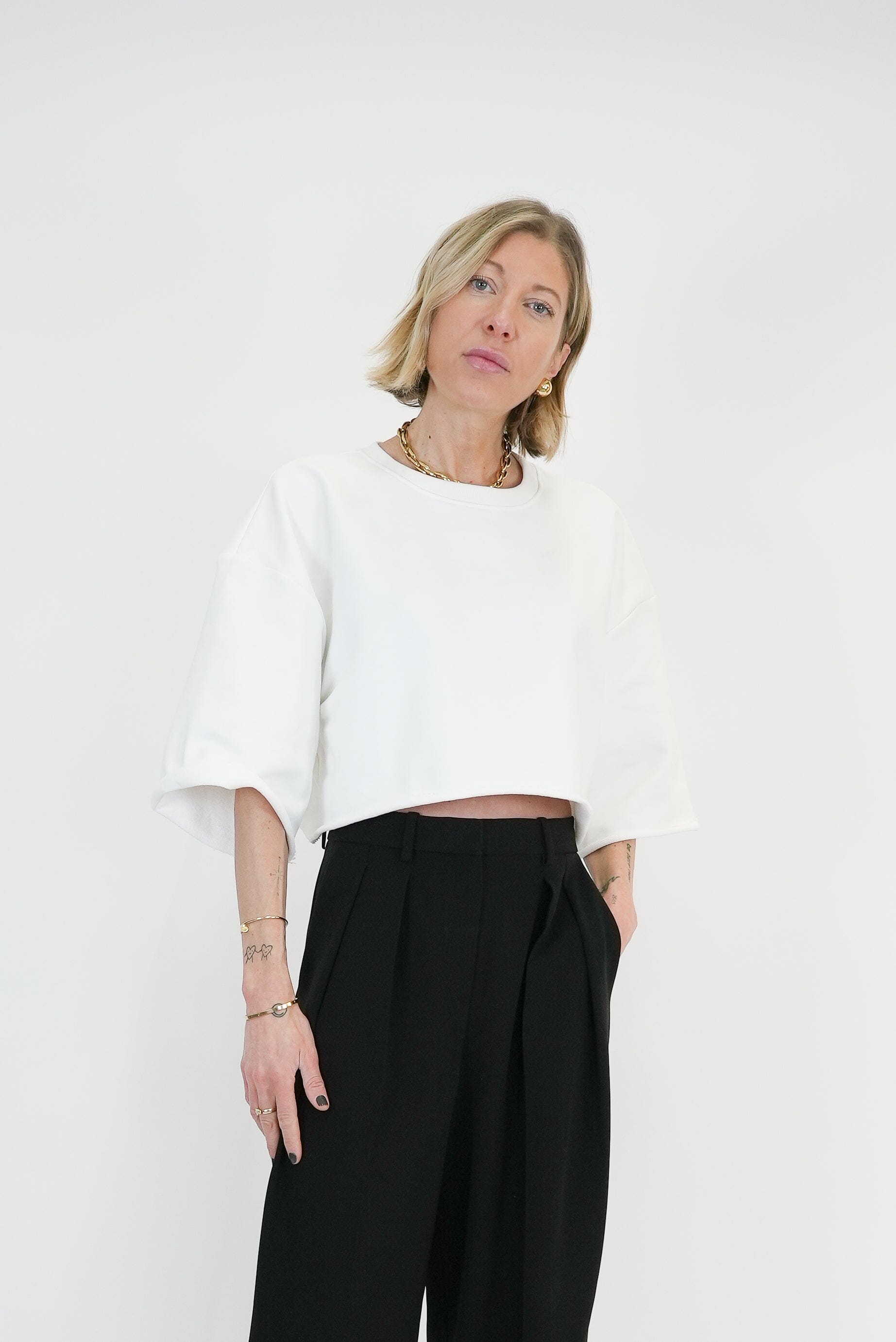 SEMI SWEAT IN IVORY T-SHIRT KURE