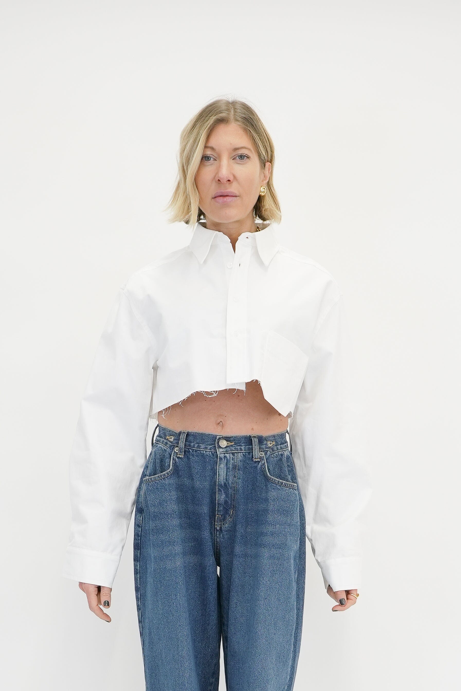 SELEN CROPPED SHIRT SHIRT KURE