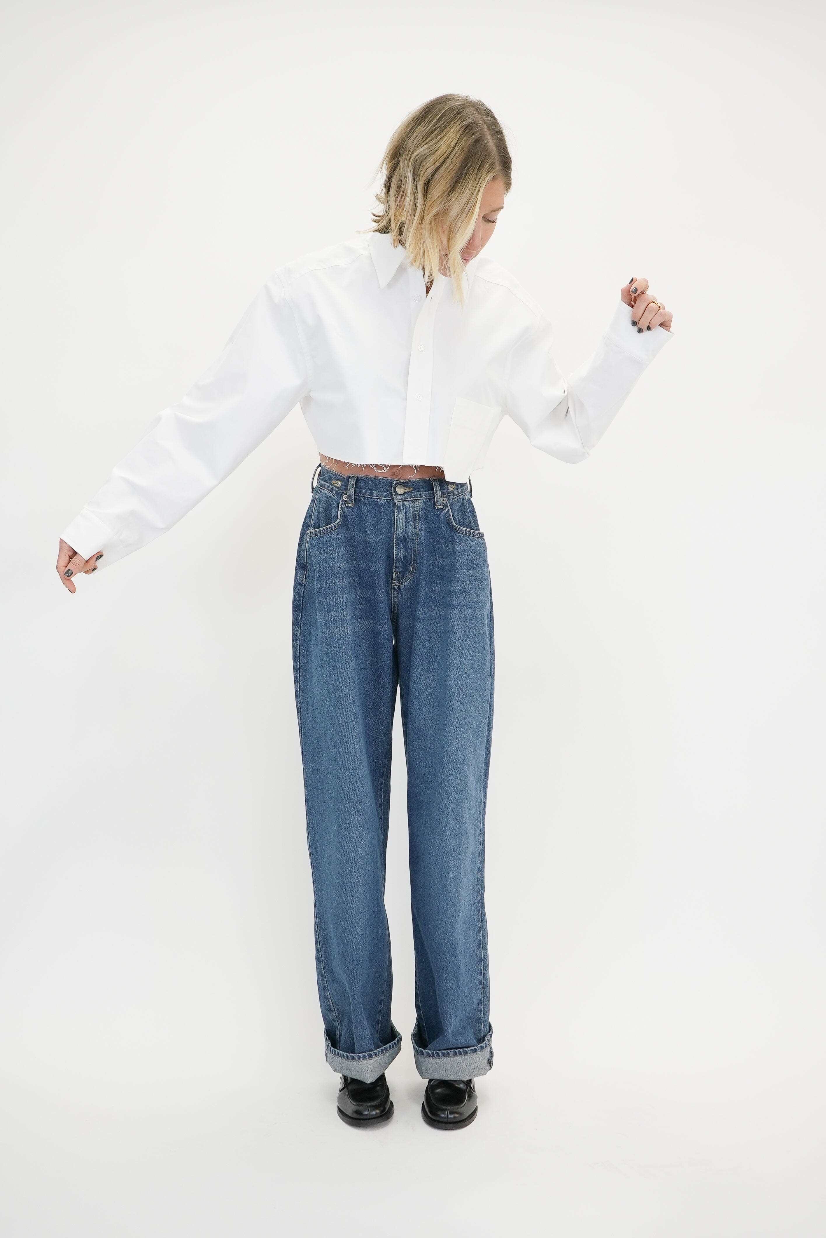 SELEN CROPPED SHIRT SHIRT KURE