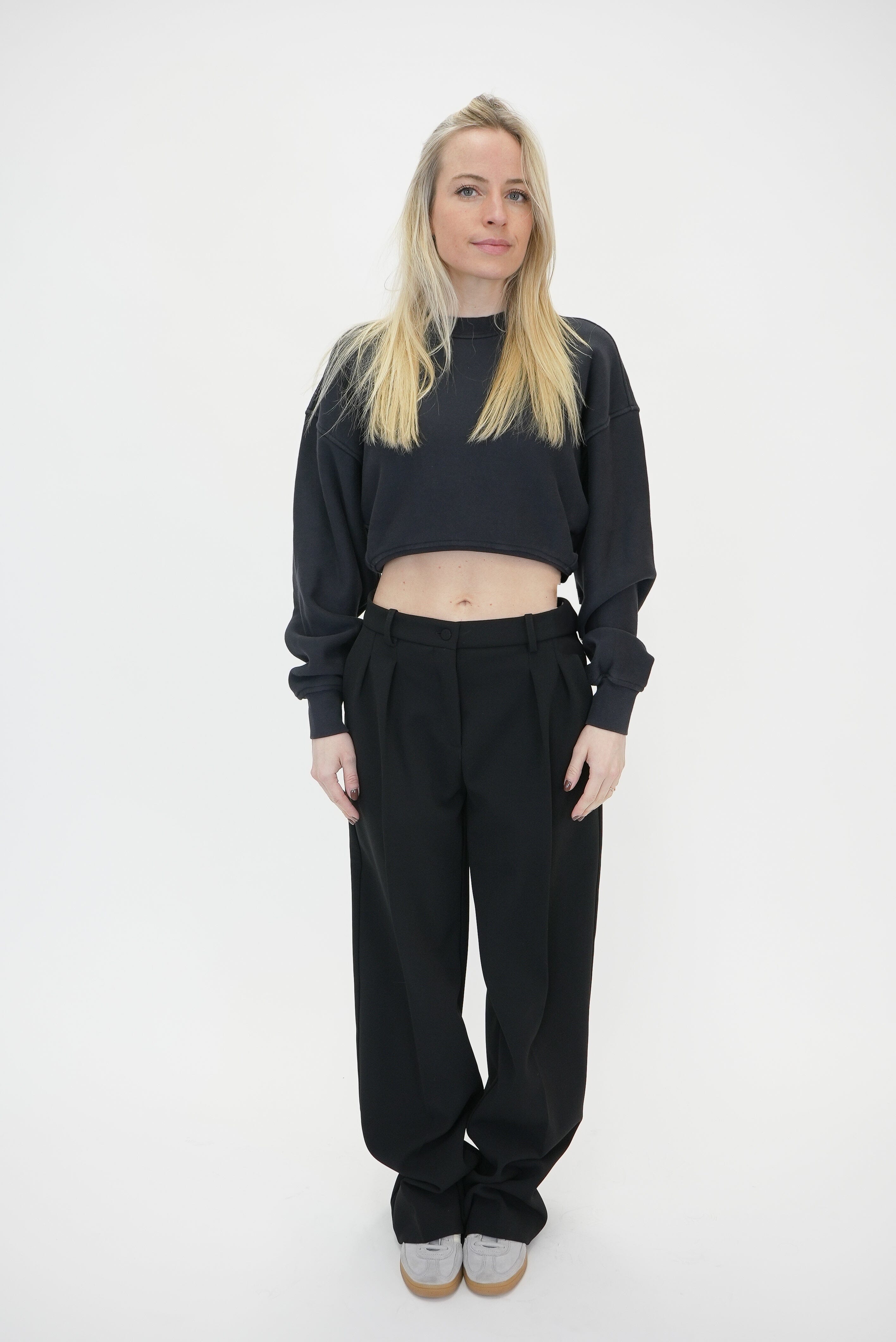 KIT CREWNECK SWEATSHIRT IN WASHED BLACK SWEATSHIRT AGOLDE