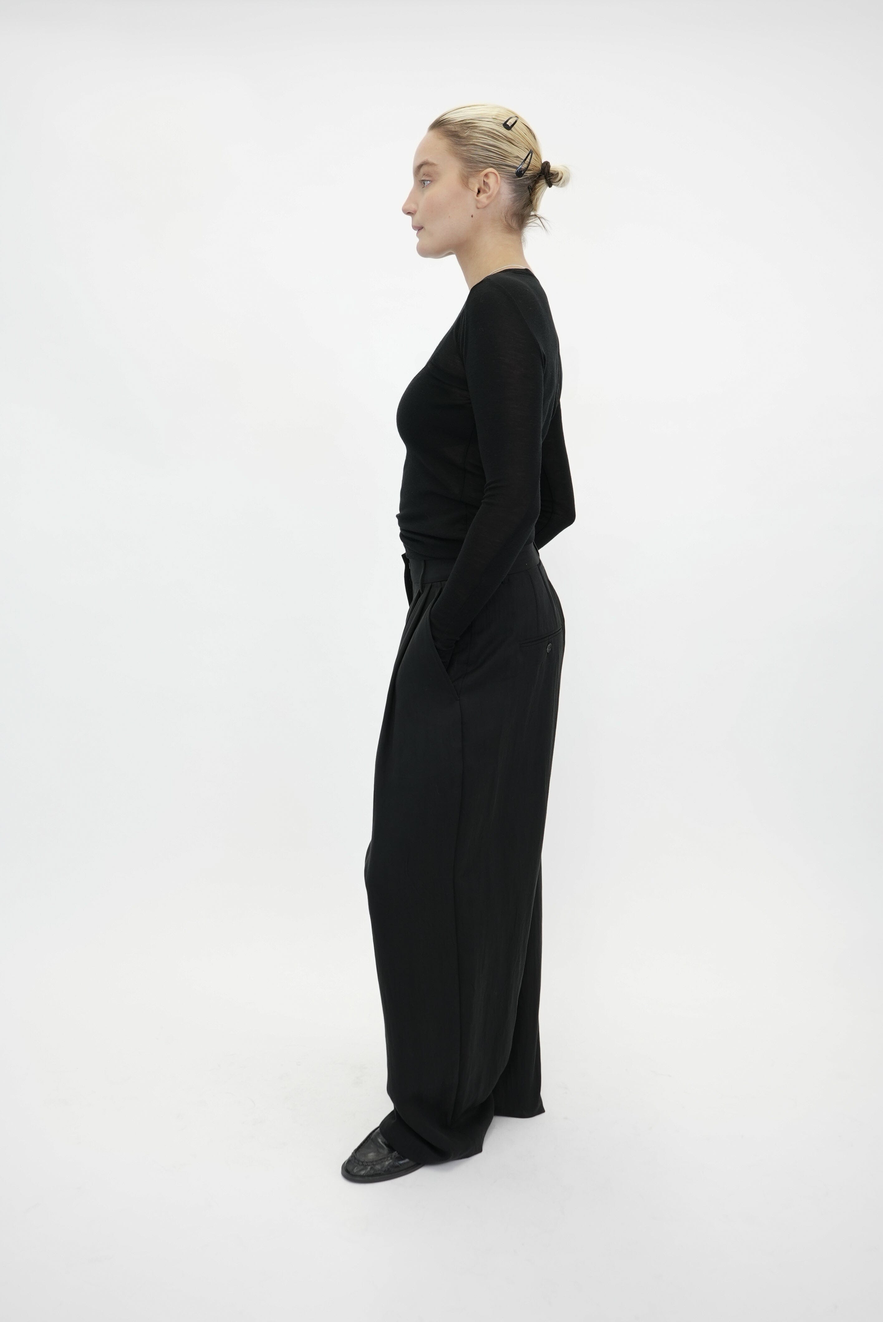 NINIA WOOL ROUNDNECK TEE TOP GESTUZ