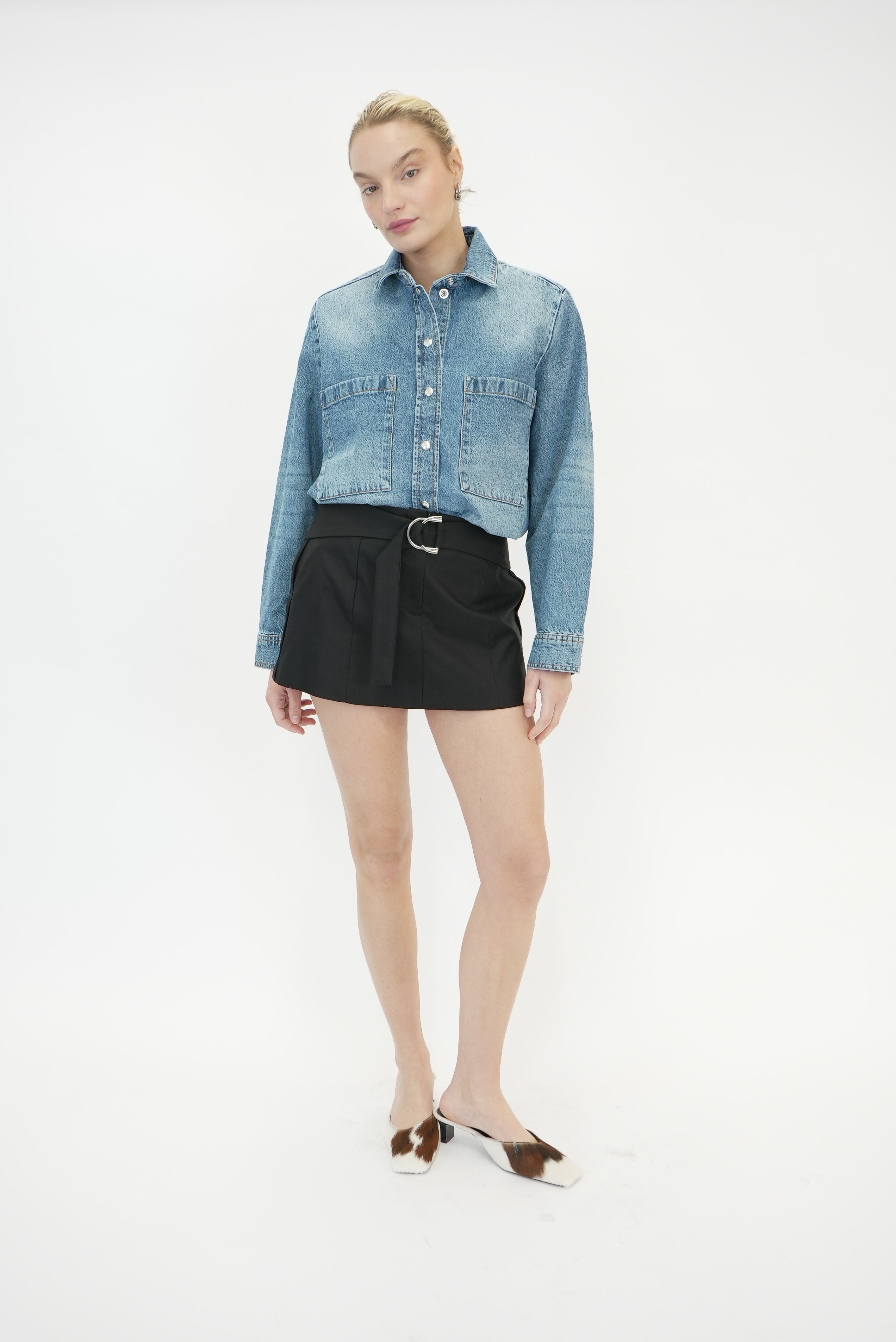 LYDIE OVERSHIRT IN BLUE VINTAGE SHIRT IRO