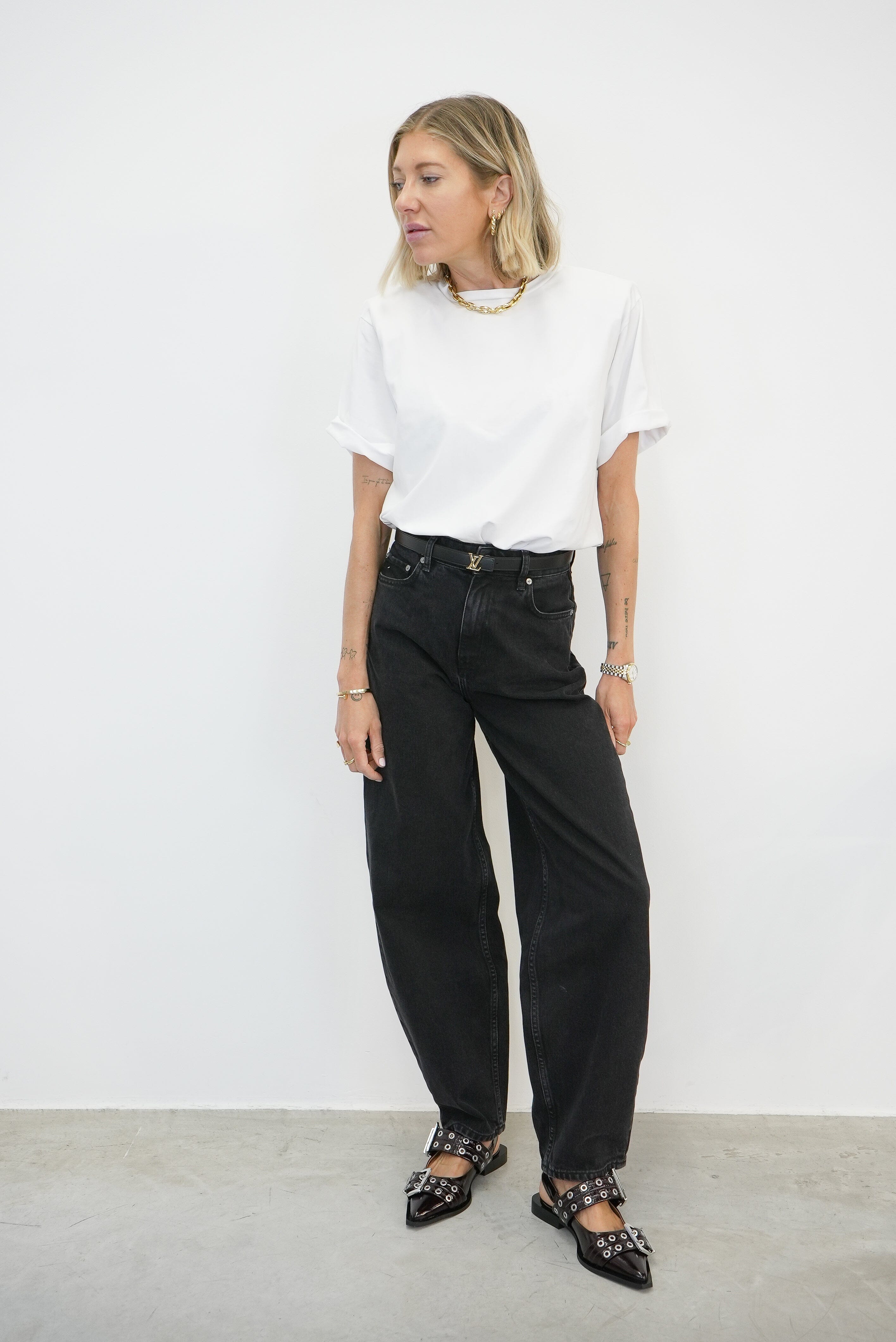 SAMURILLY TEE IN BRIGHT WHITE T-SHIRT GESTUZ