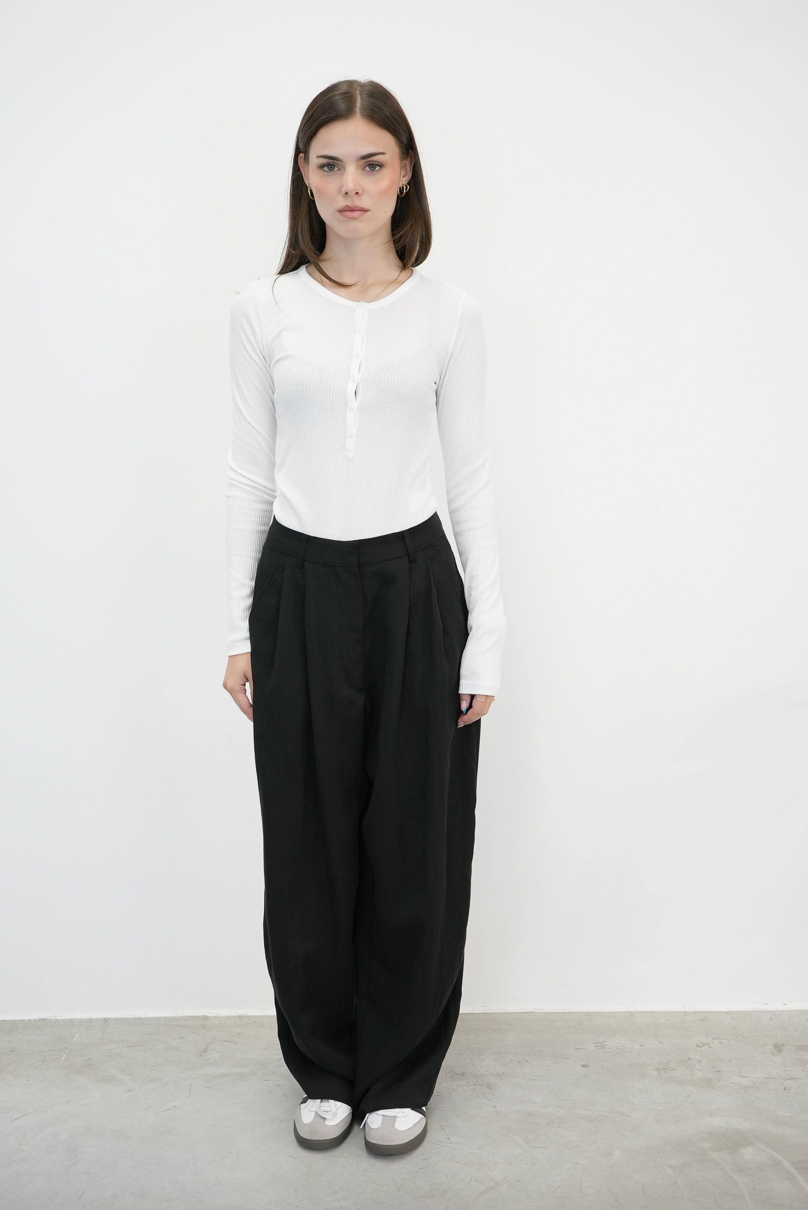 THE KNIT HENLEY LONG SLEEVES T-SHIRT RAG & BONE