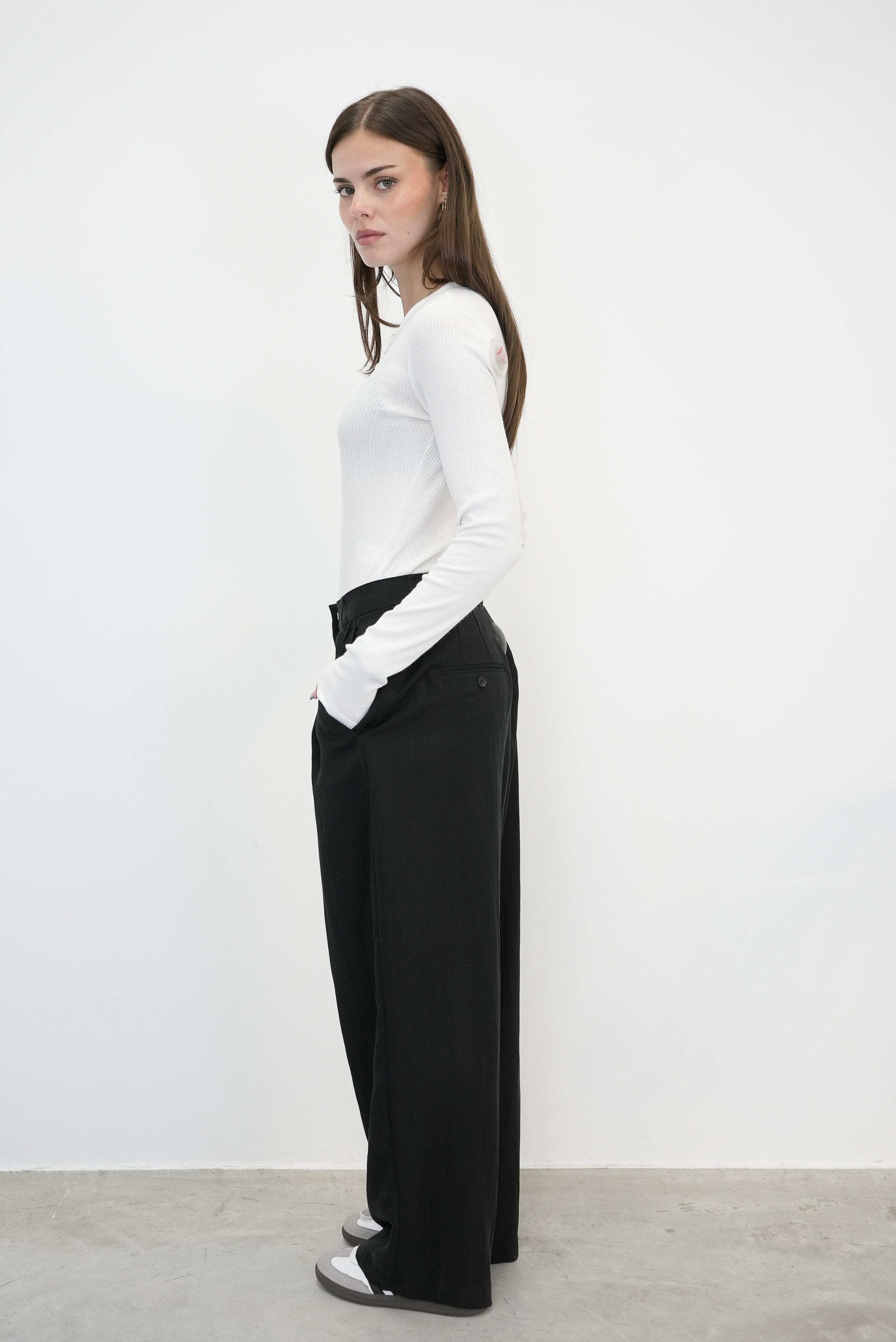 THE KNIT HENLEY LONG SLEEVES T-SHIRT RAG & BONE