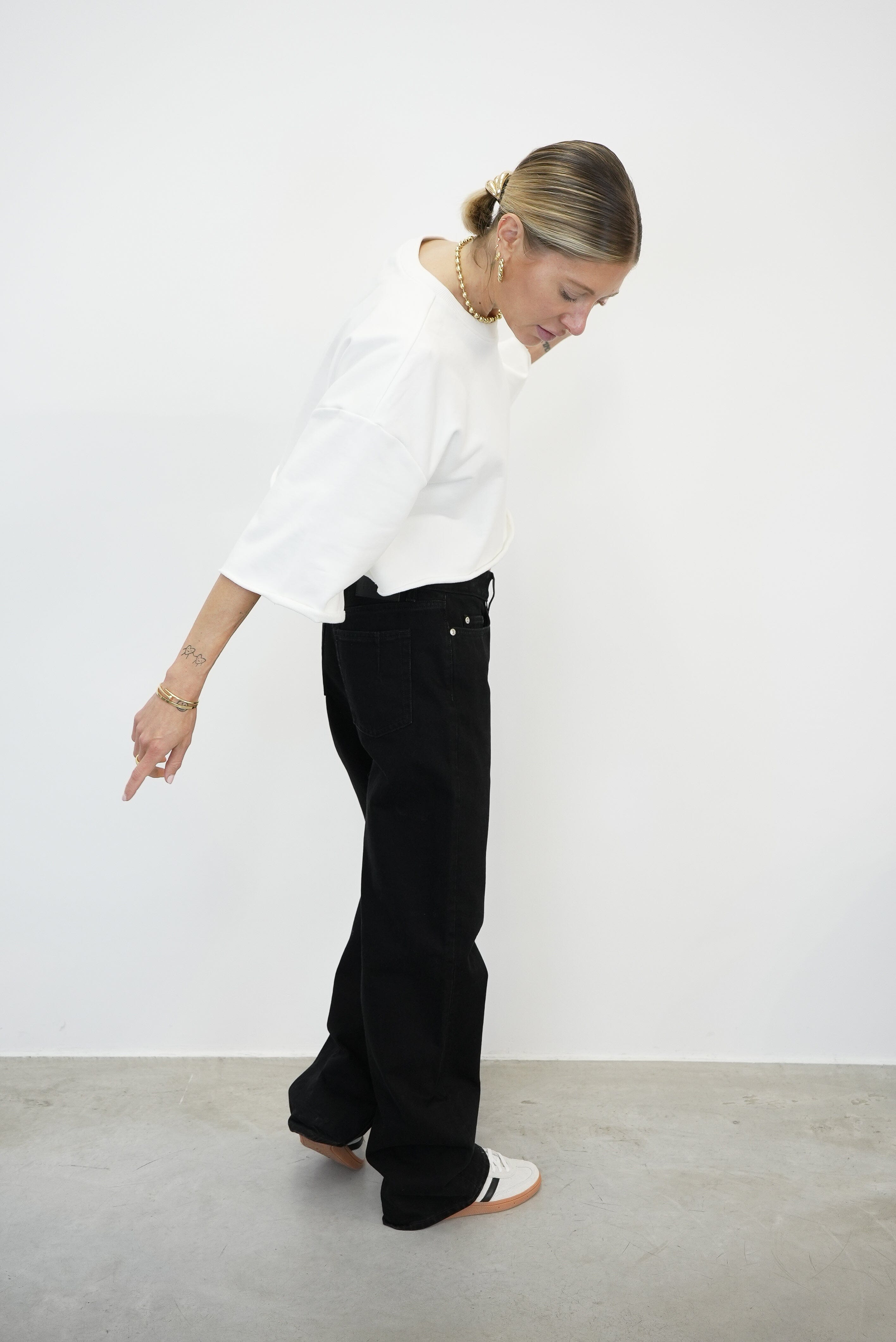 BAGGY JEANS IN DARK GREY JEANS WON HUNDRED
