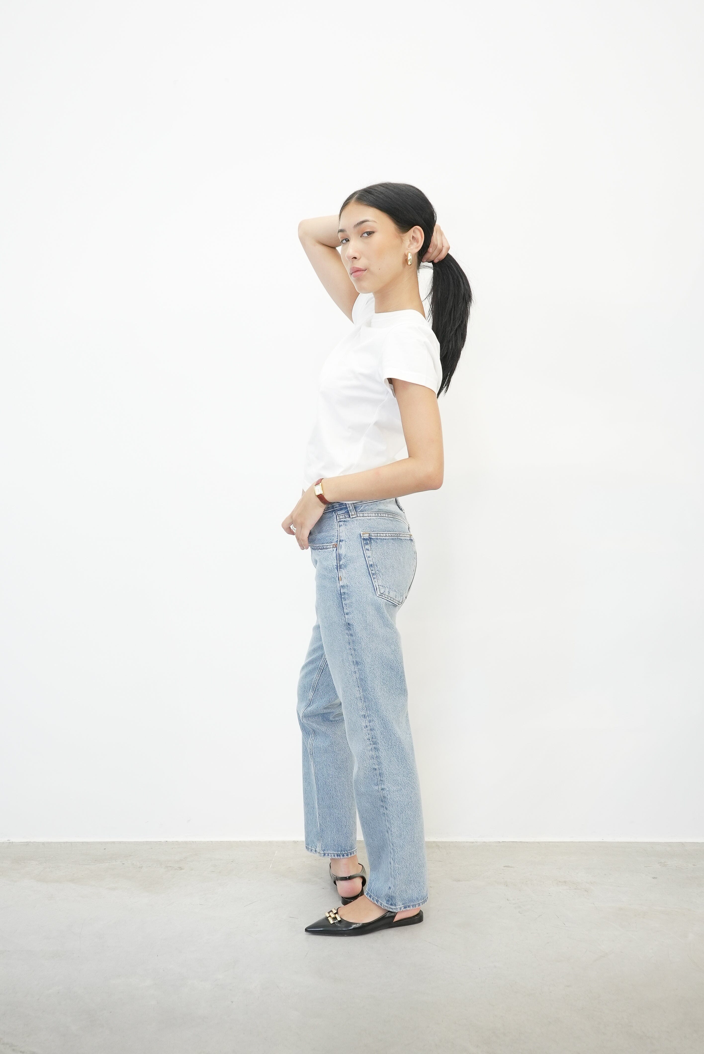ESSENTIAL TEE PUFF LOGO IN WHITE TSHIRT ALEXANDER WANG