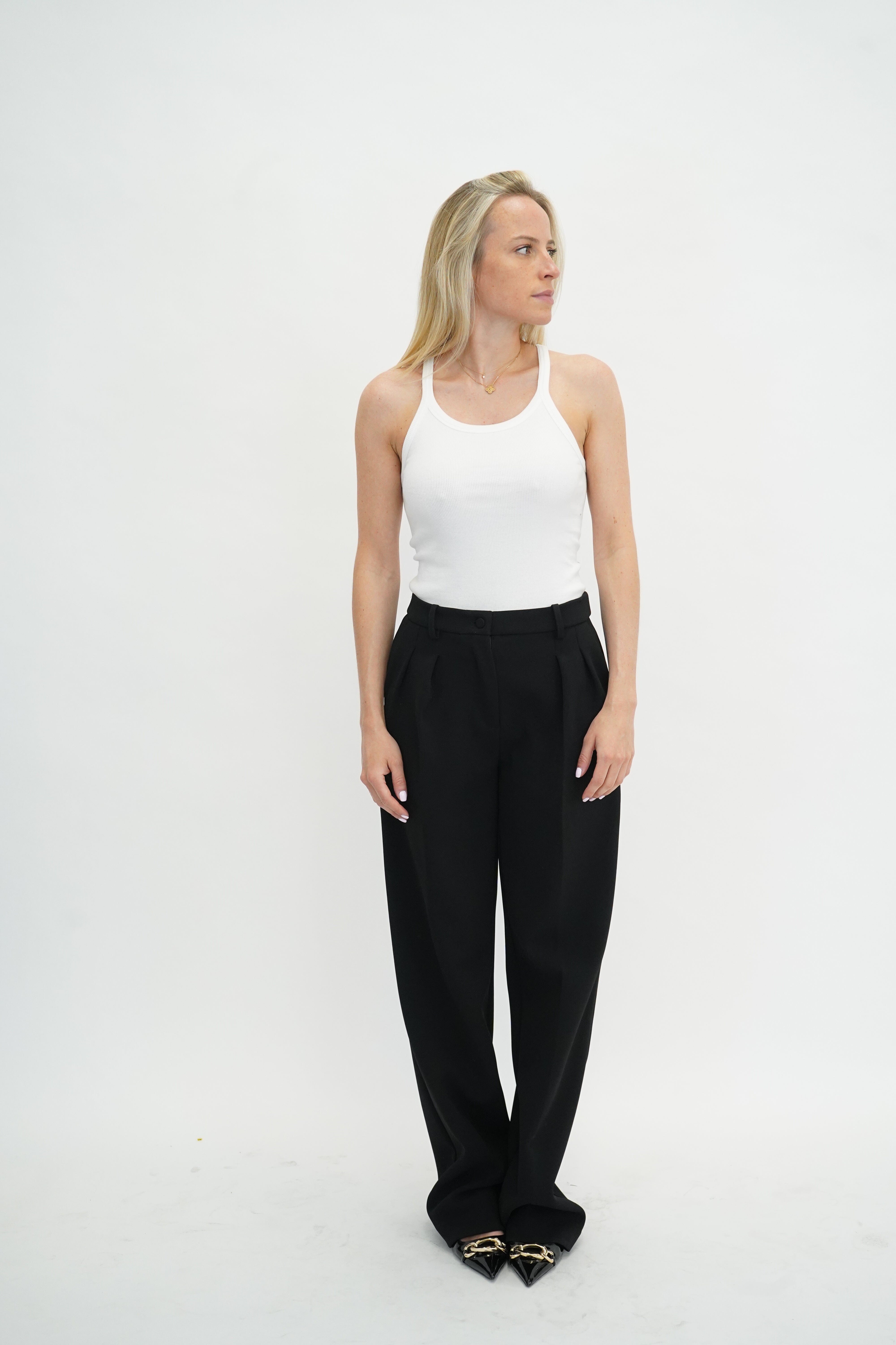 PALISSO RIBBED TANK TOP TOP IRO