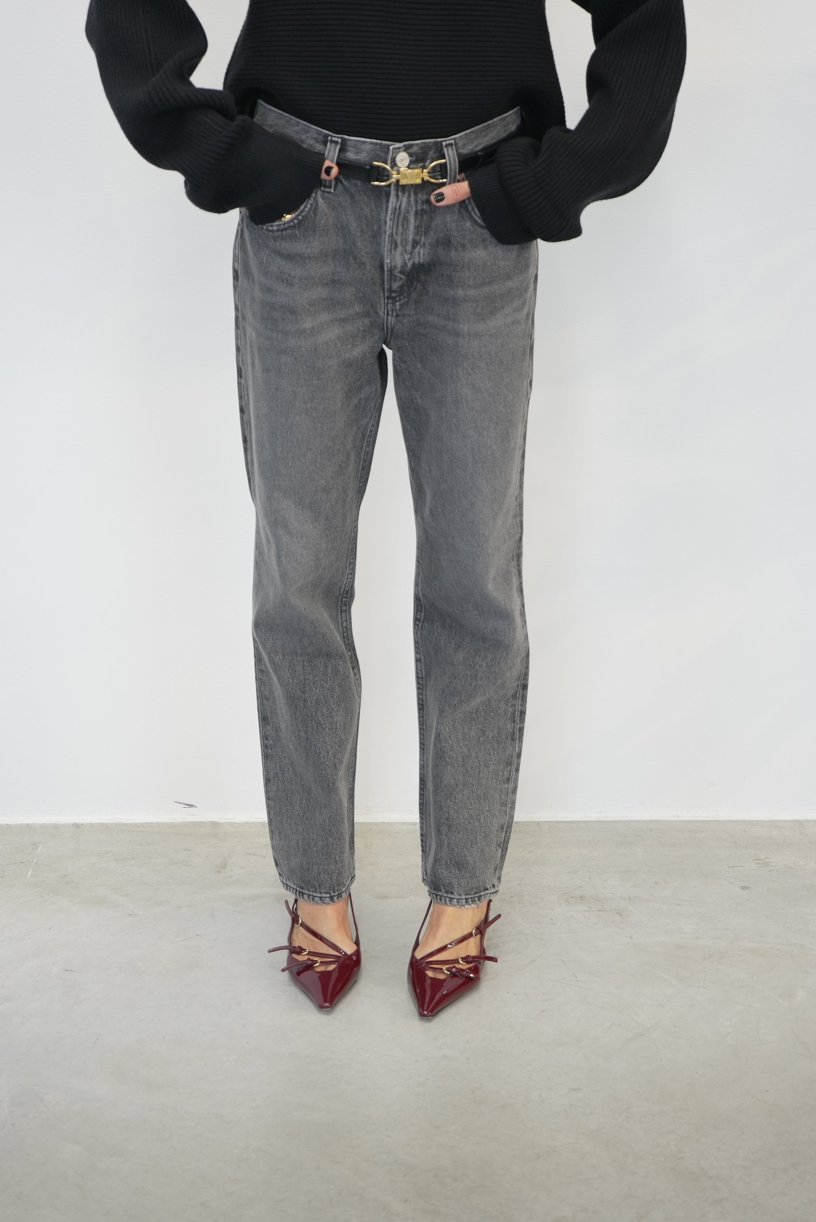 VALEN JEANS MID RISE STRAIGHT IN SPIRIT JEANS AGOLDE