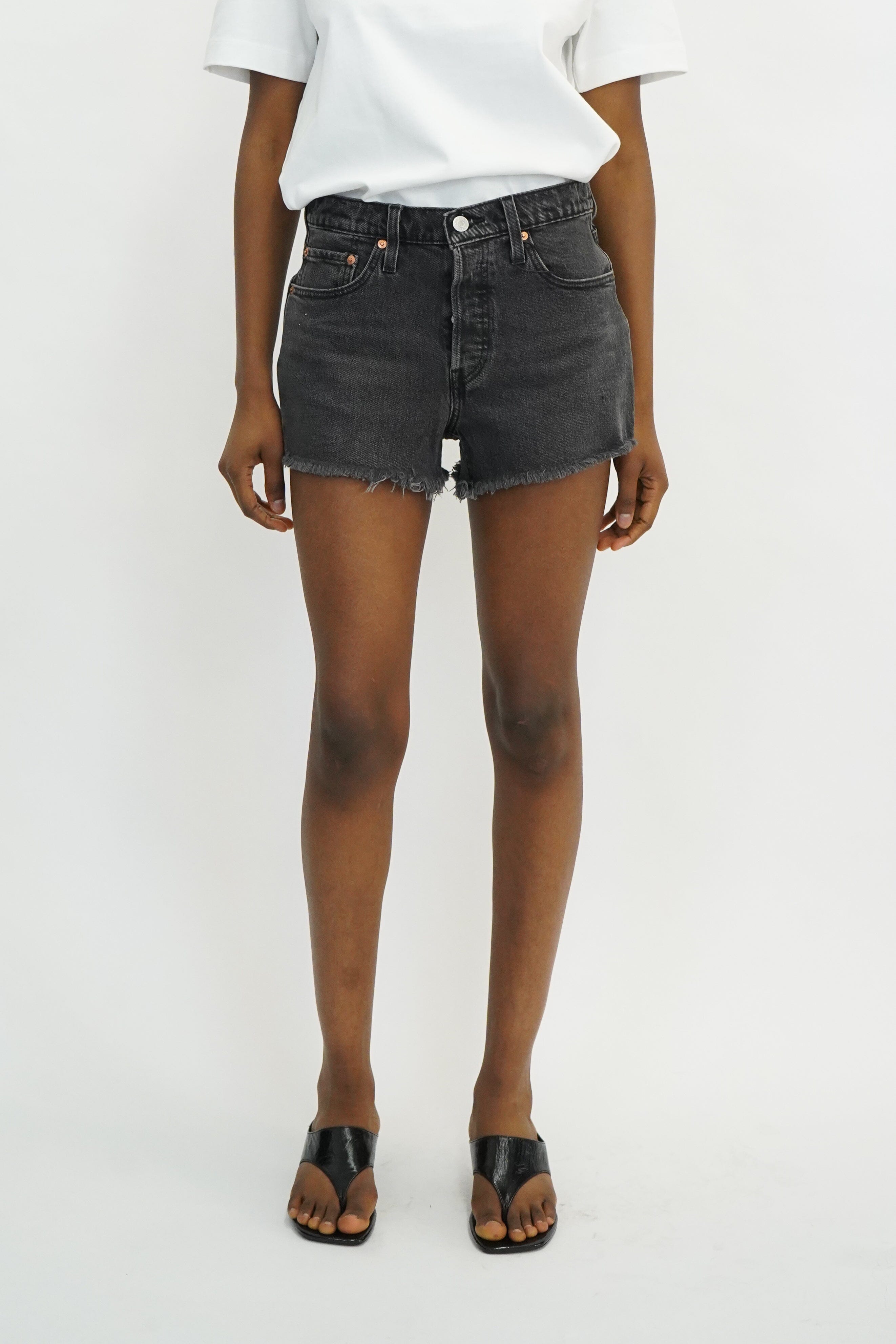 501 ORIGINAL SHORT IN STEP ON IT-BLACK SHORT LEVI’S