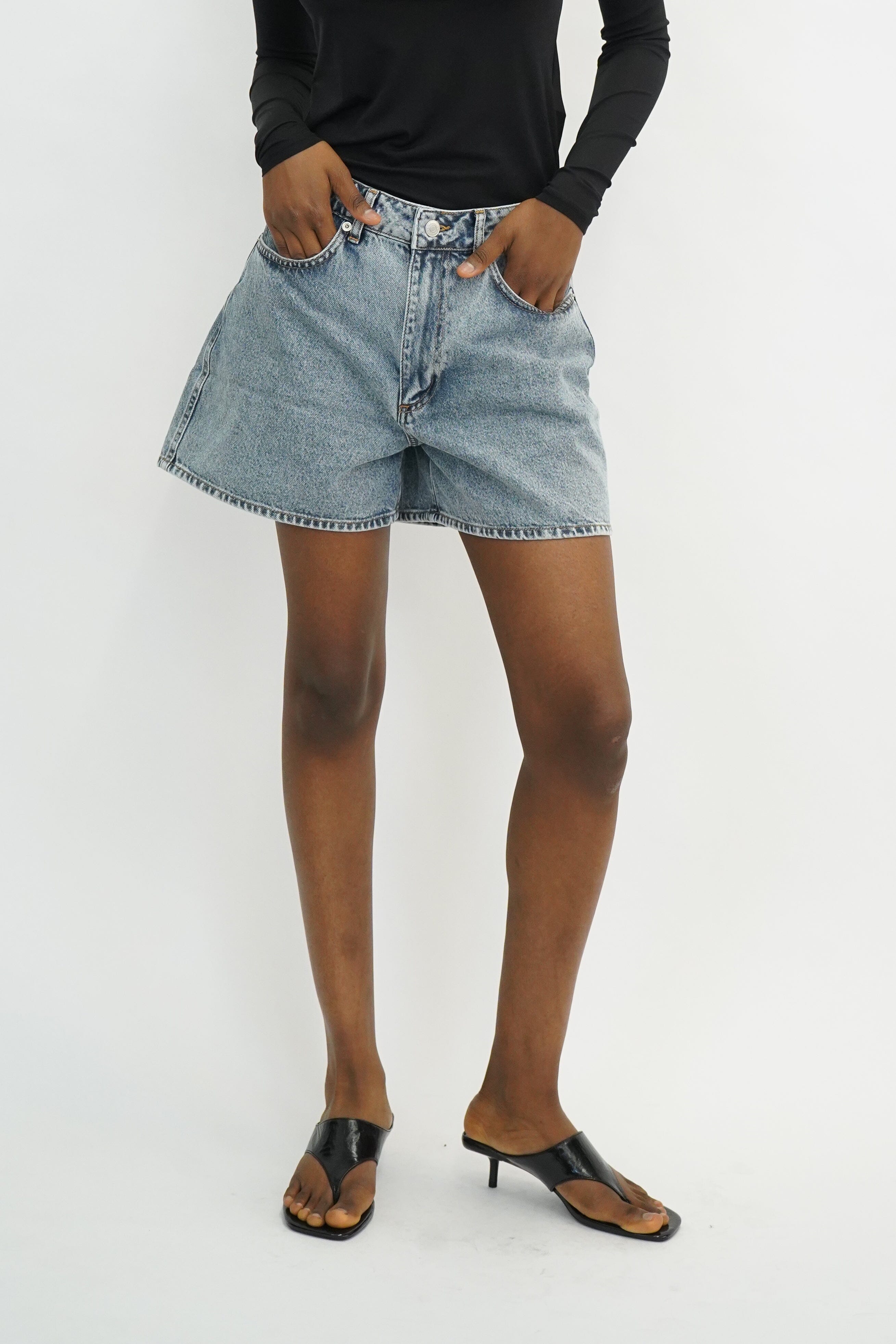 READY DENIM RETRO SHORTS SHORT OVAL SQUARE