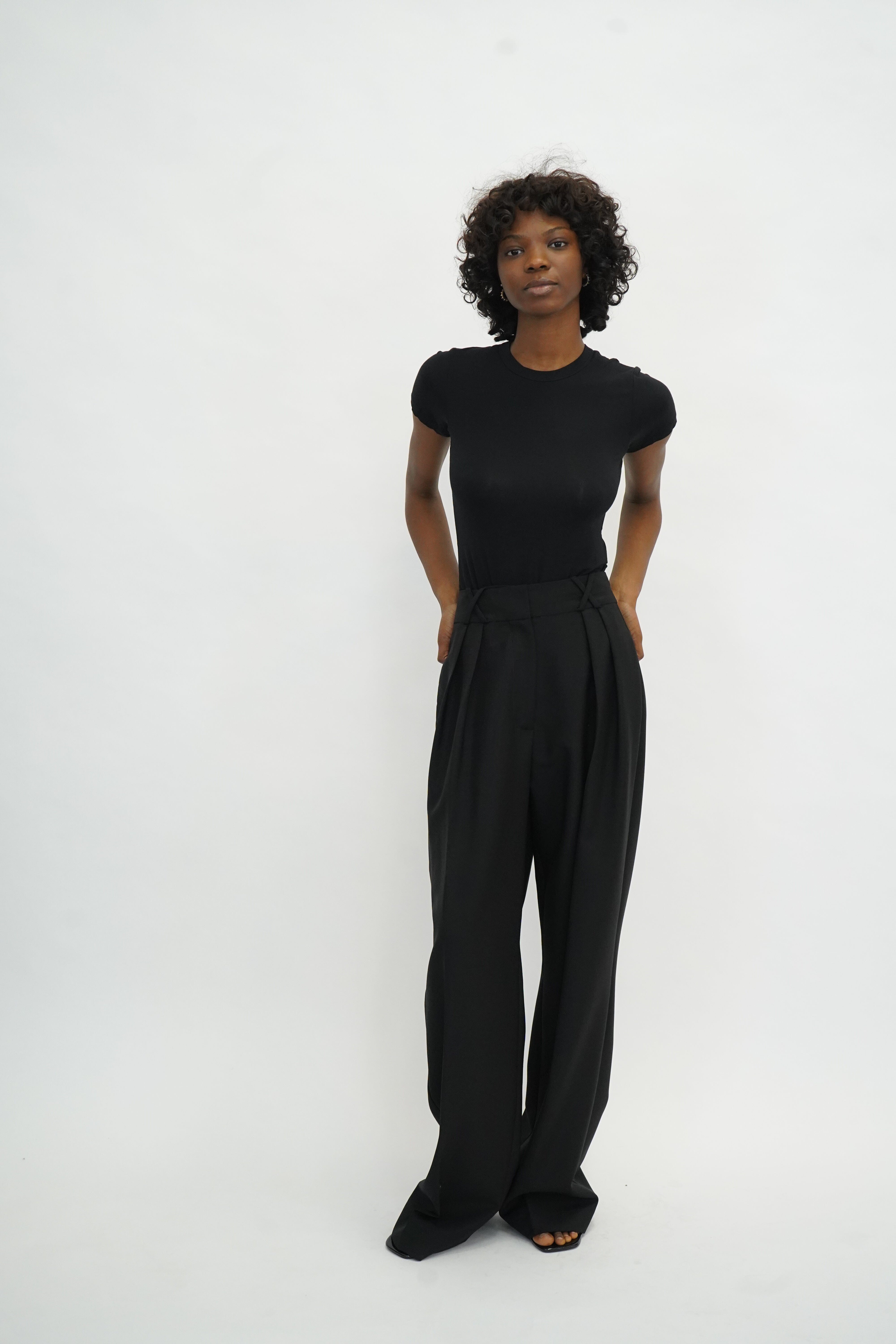 LUCA BABY TEE IN BLACK TOP RAG&BONE