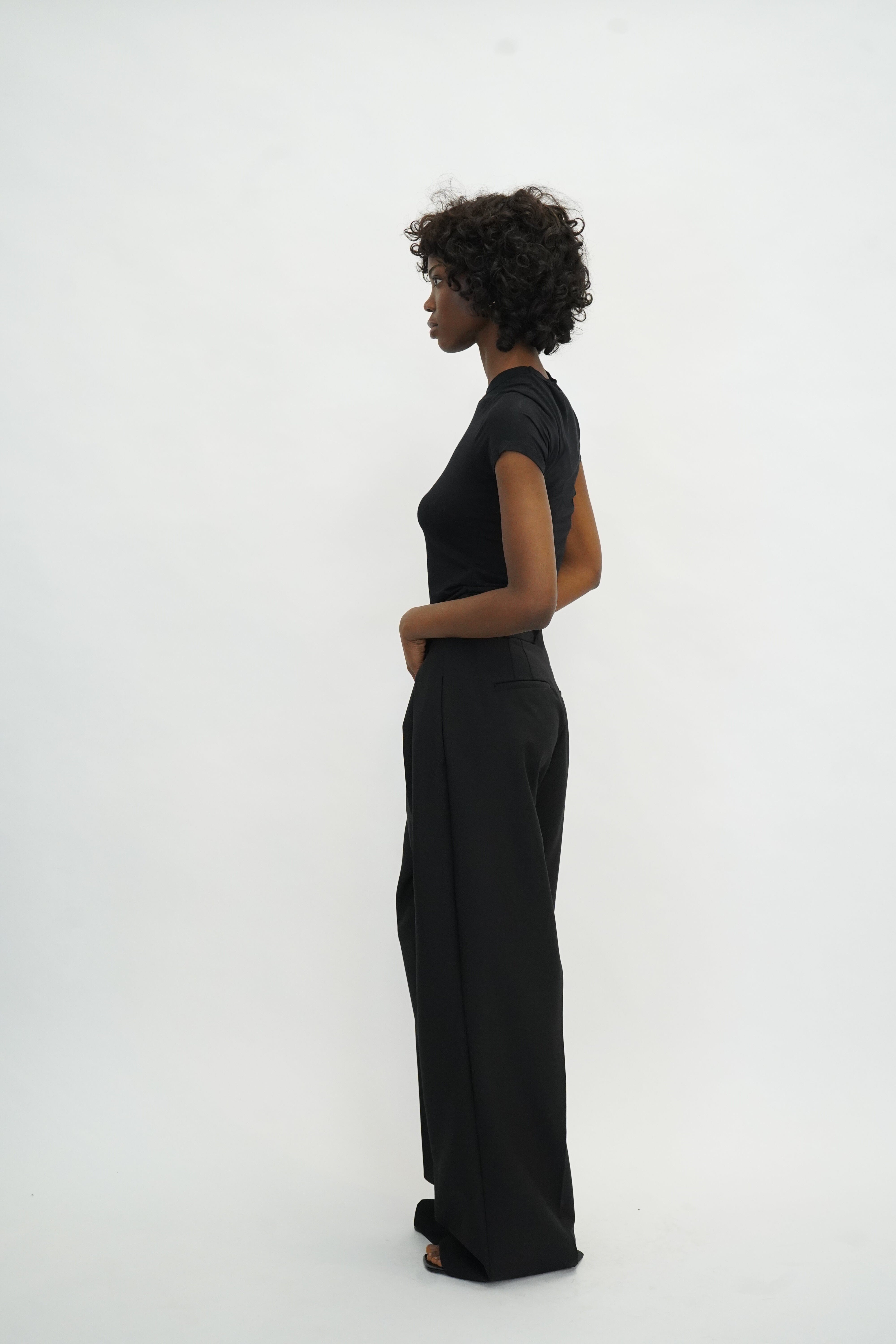 LUCA BABY TEE IN BLACK TOP RAG&BONE
