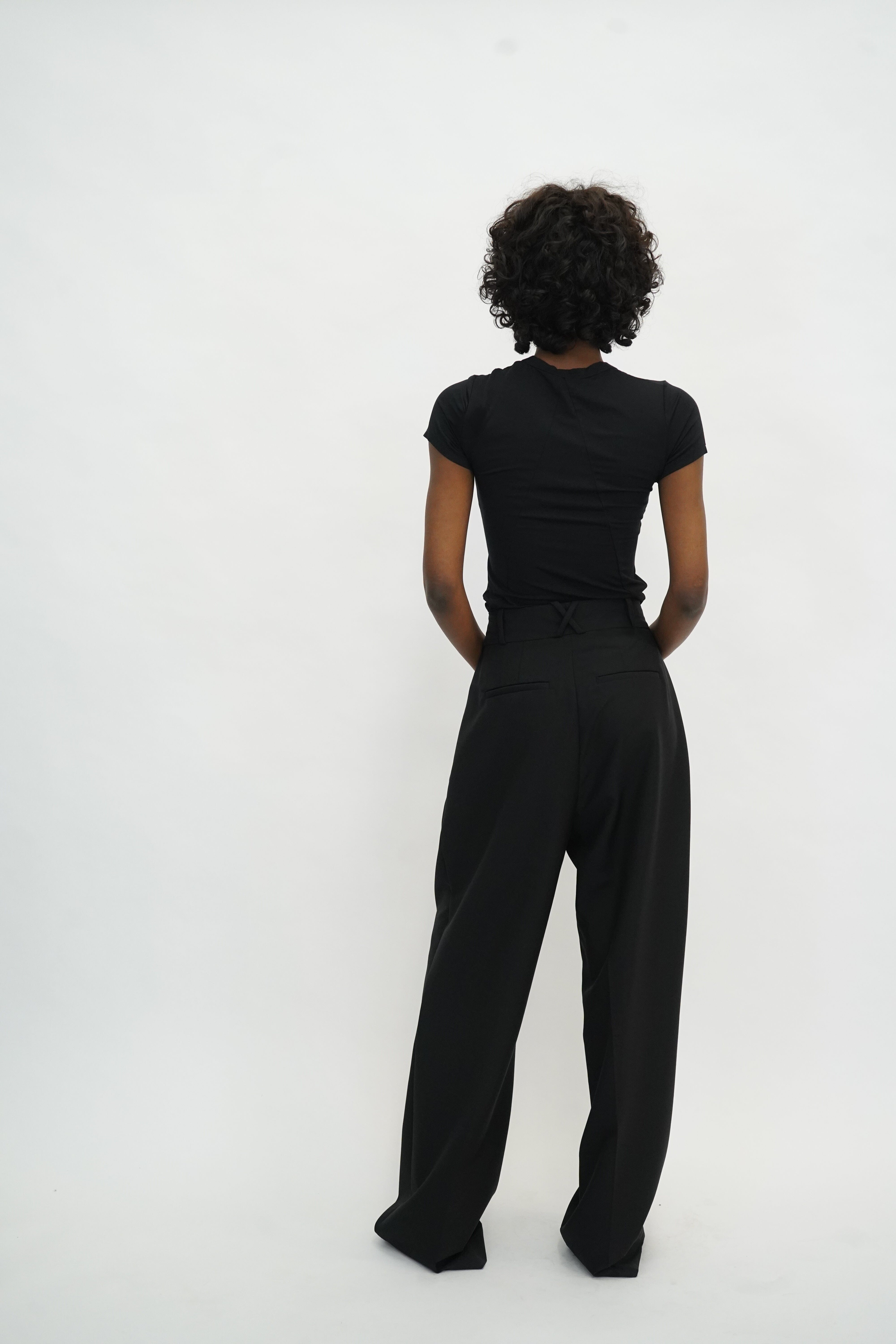 LUCA BABY TEE IN BLACK TOP RAG&BONE