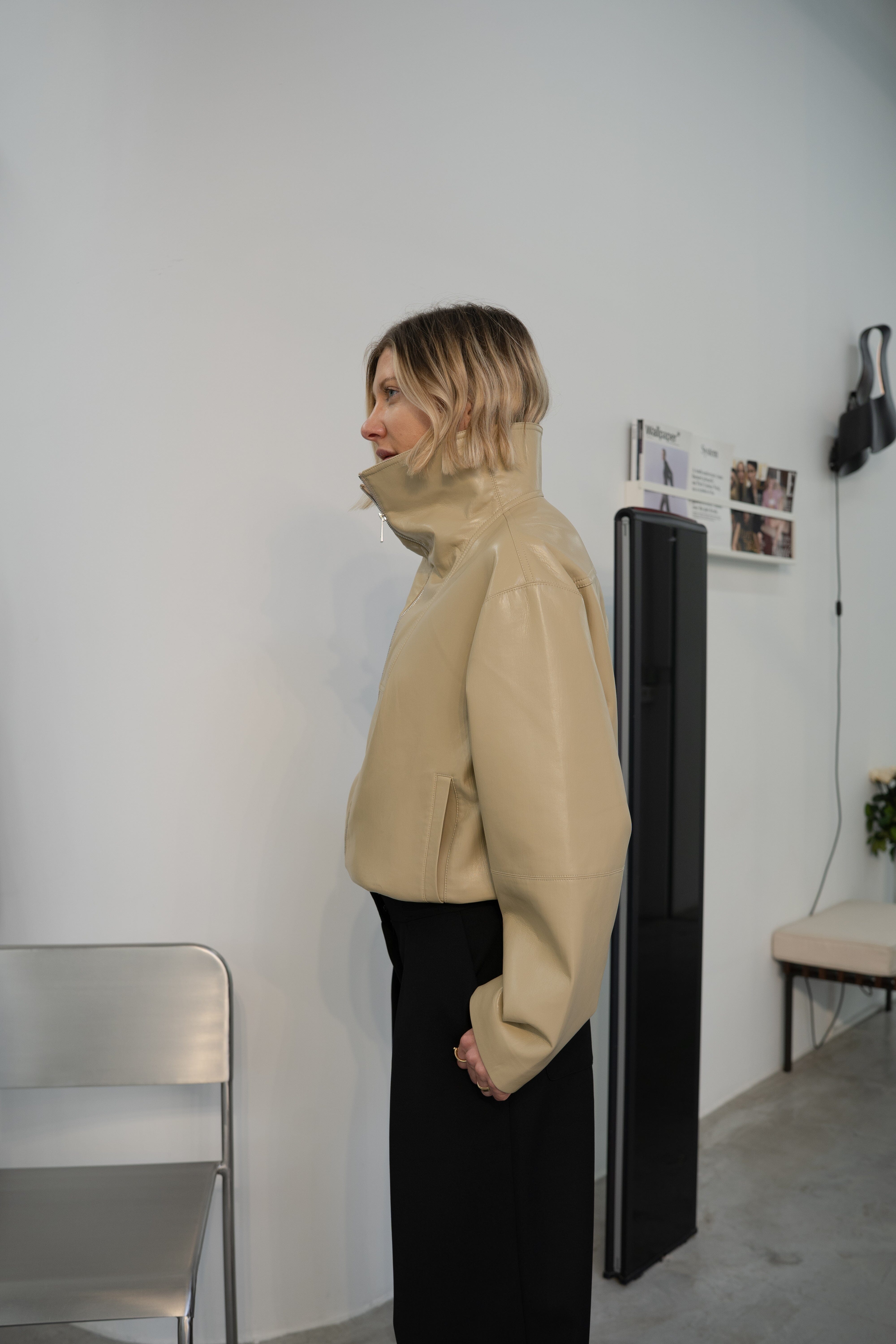 ALONZA JACKET IN WAX YELLOW JACKET NANUSHKA