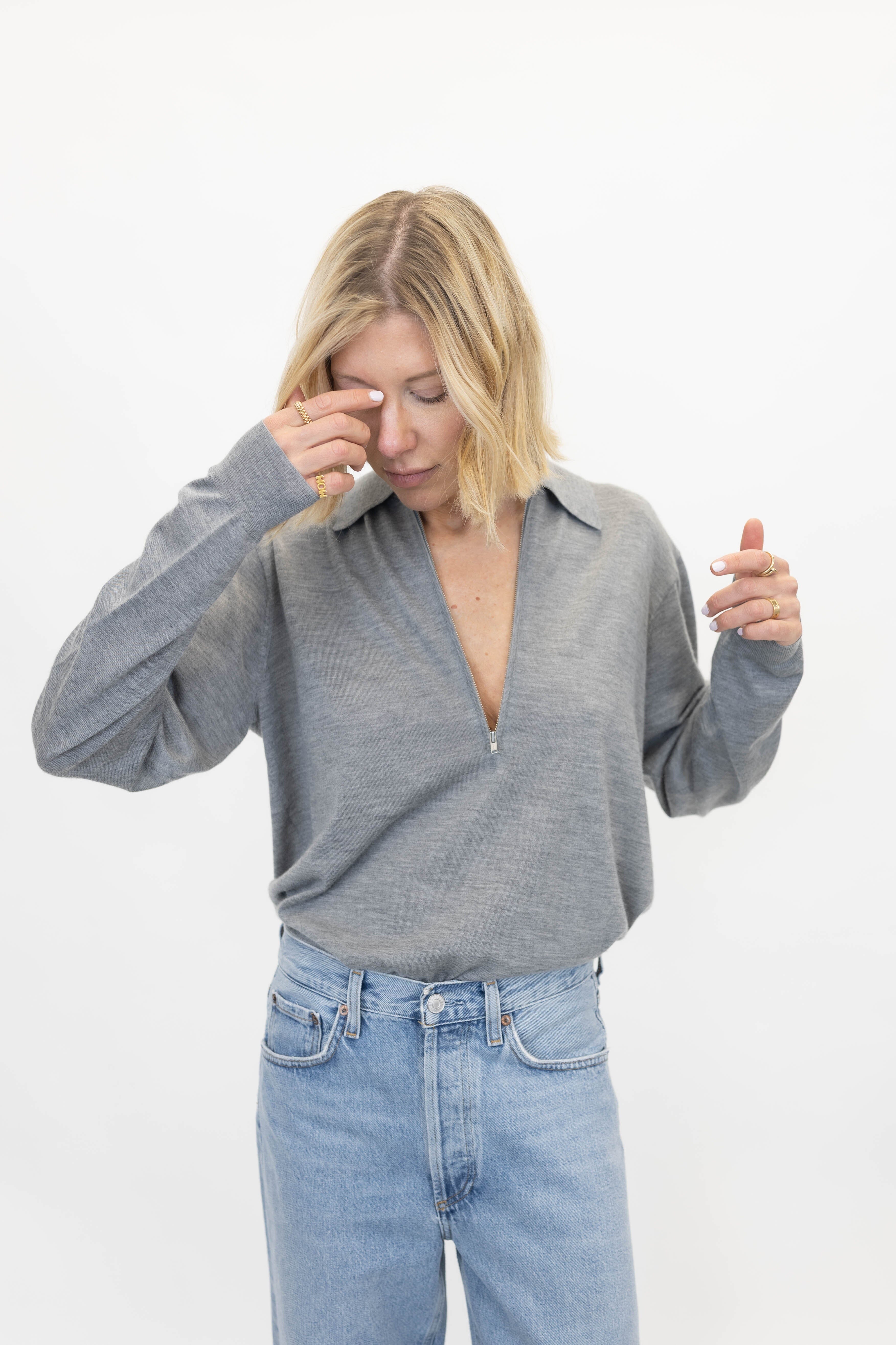 AGATHA CASHMERE KNIT IN LIGHT GREY KNIT HERSKIND