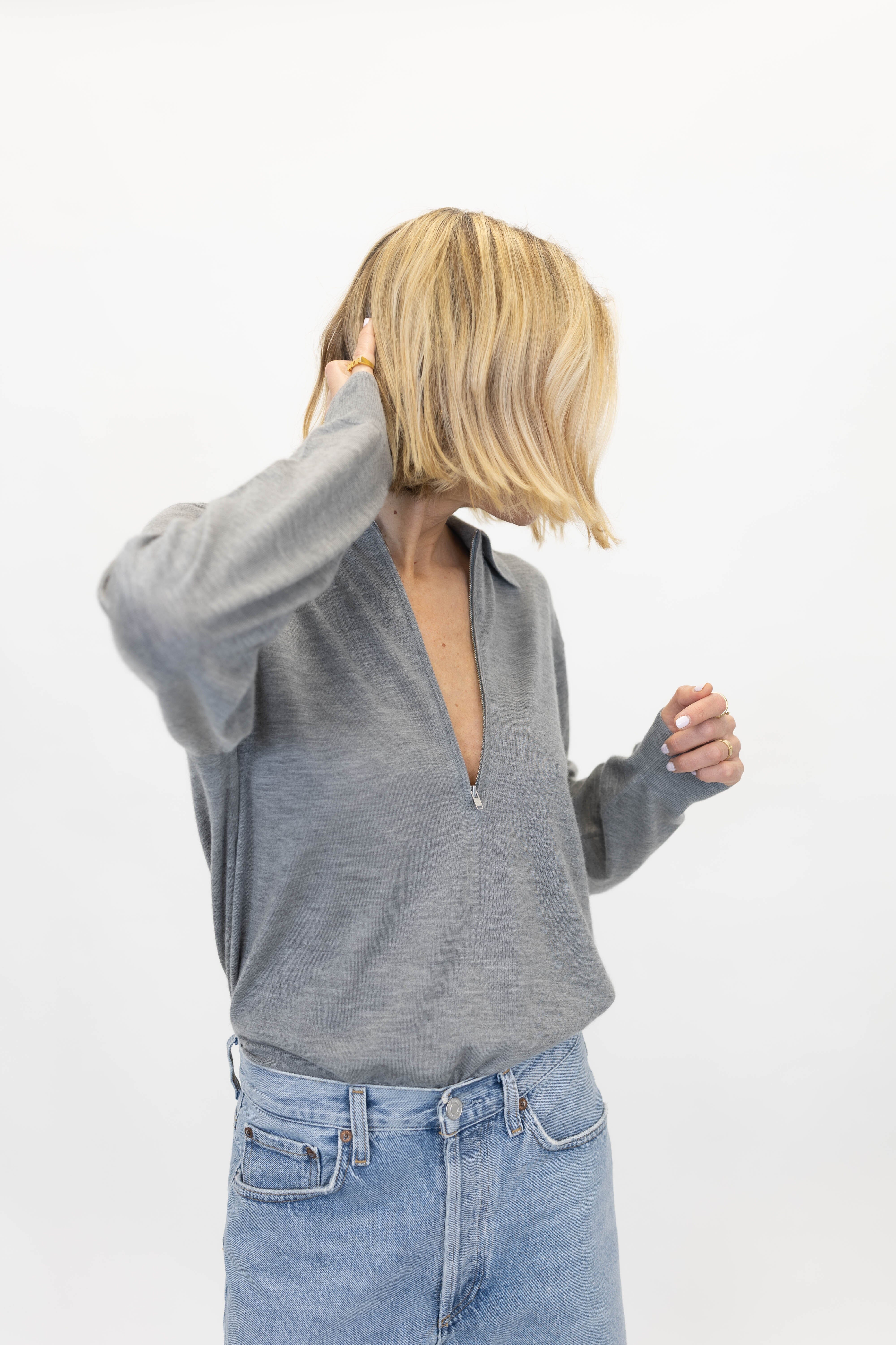 AGATHA CASHMERE KNIT IN LIGHT GREY KNIT HERSKIND