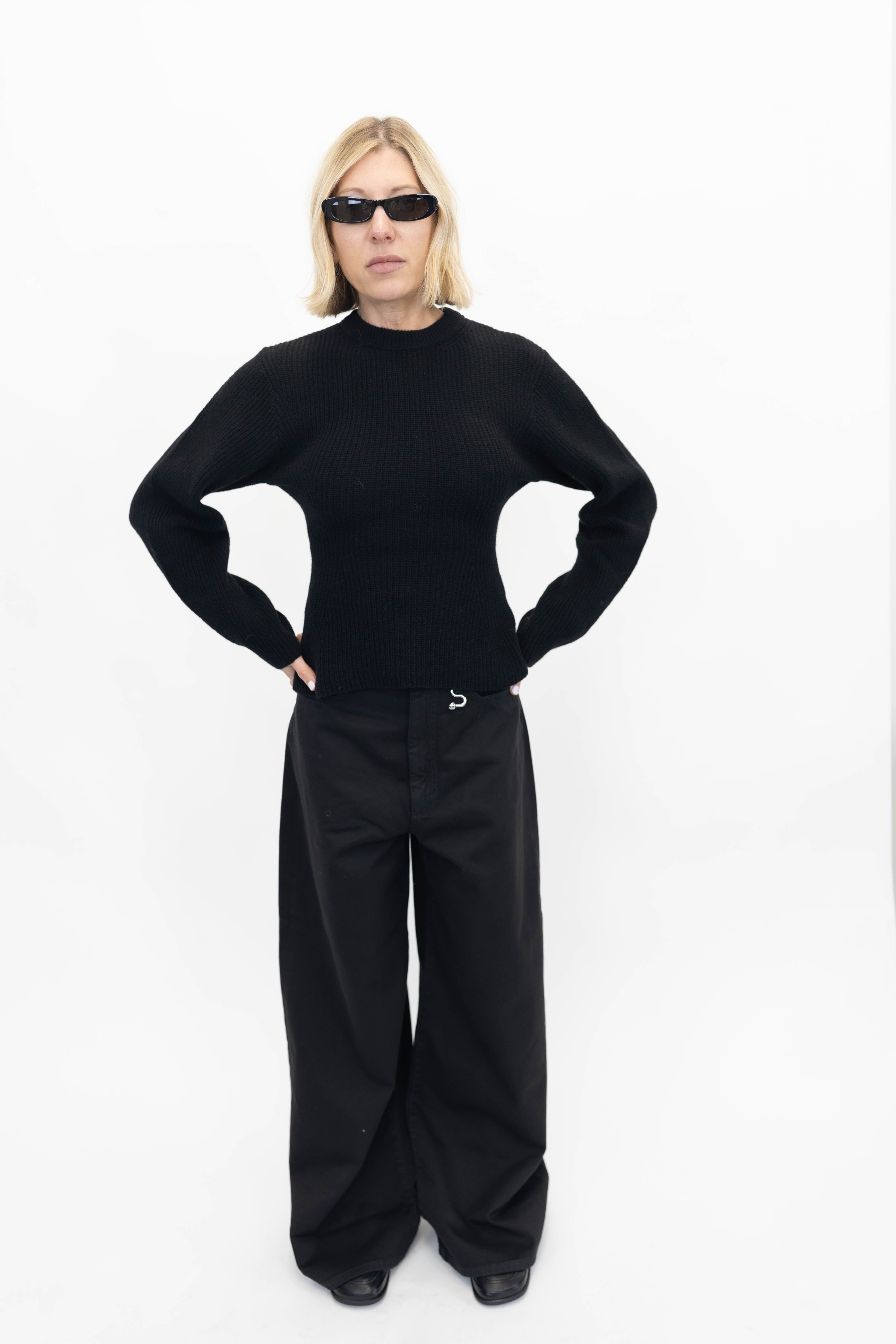 ELODIE KNIT IN BLACK KNIT THE LATEST