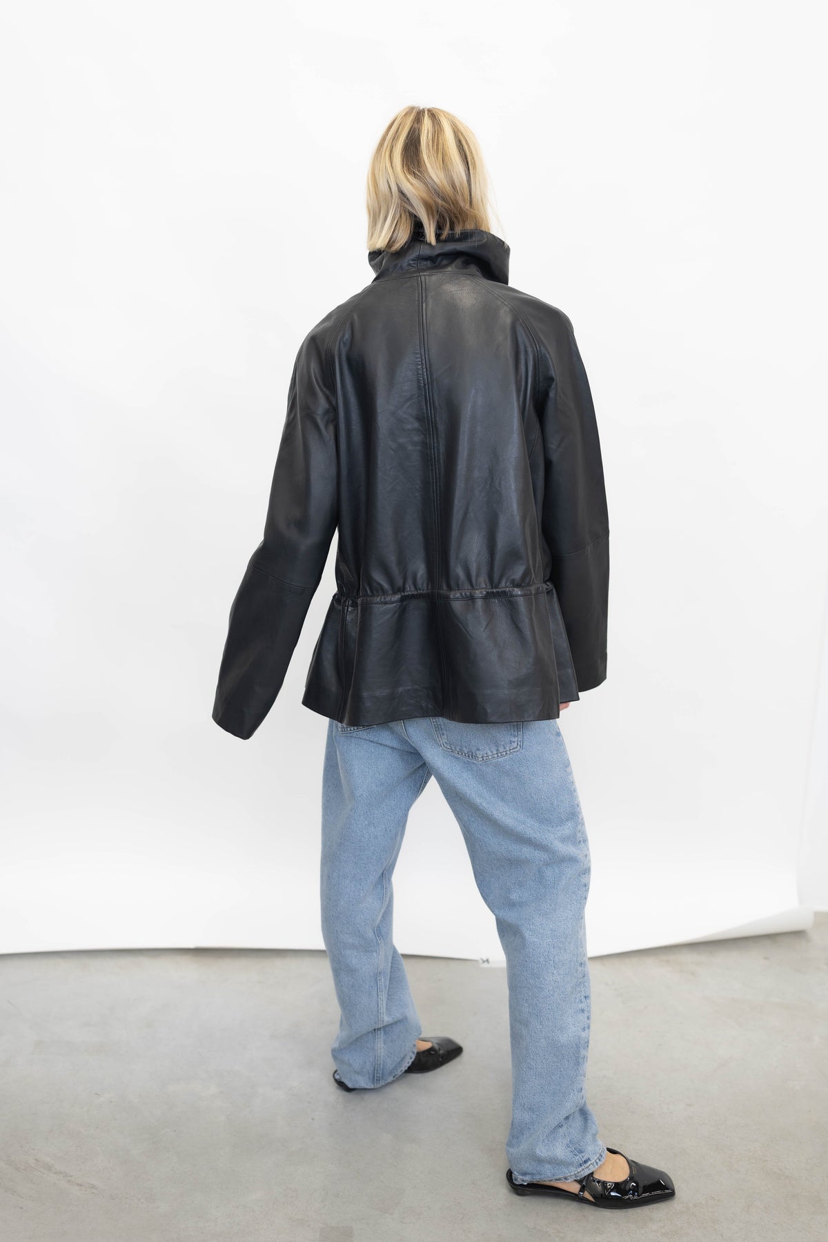 OSCAR LEATHER JACKET IN BLACK JACKET HERSKIND