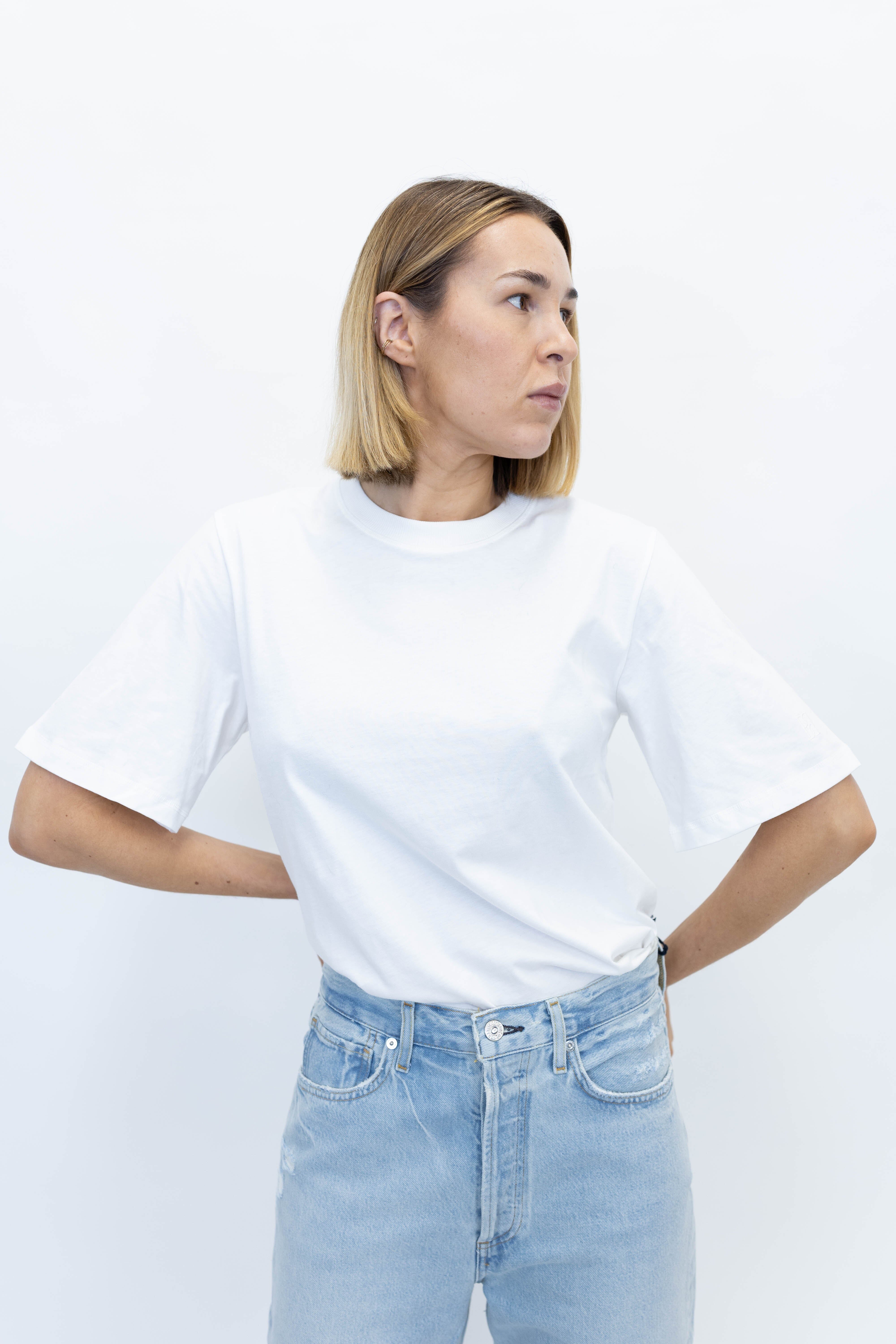 HEDIL T-SHIRT IN WHITE T-SHIRT BY MALENE BIRGER