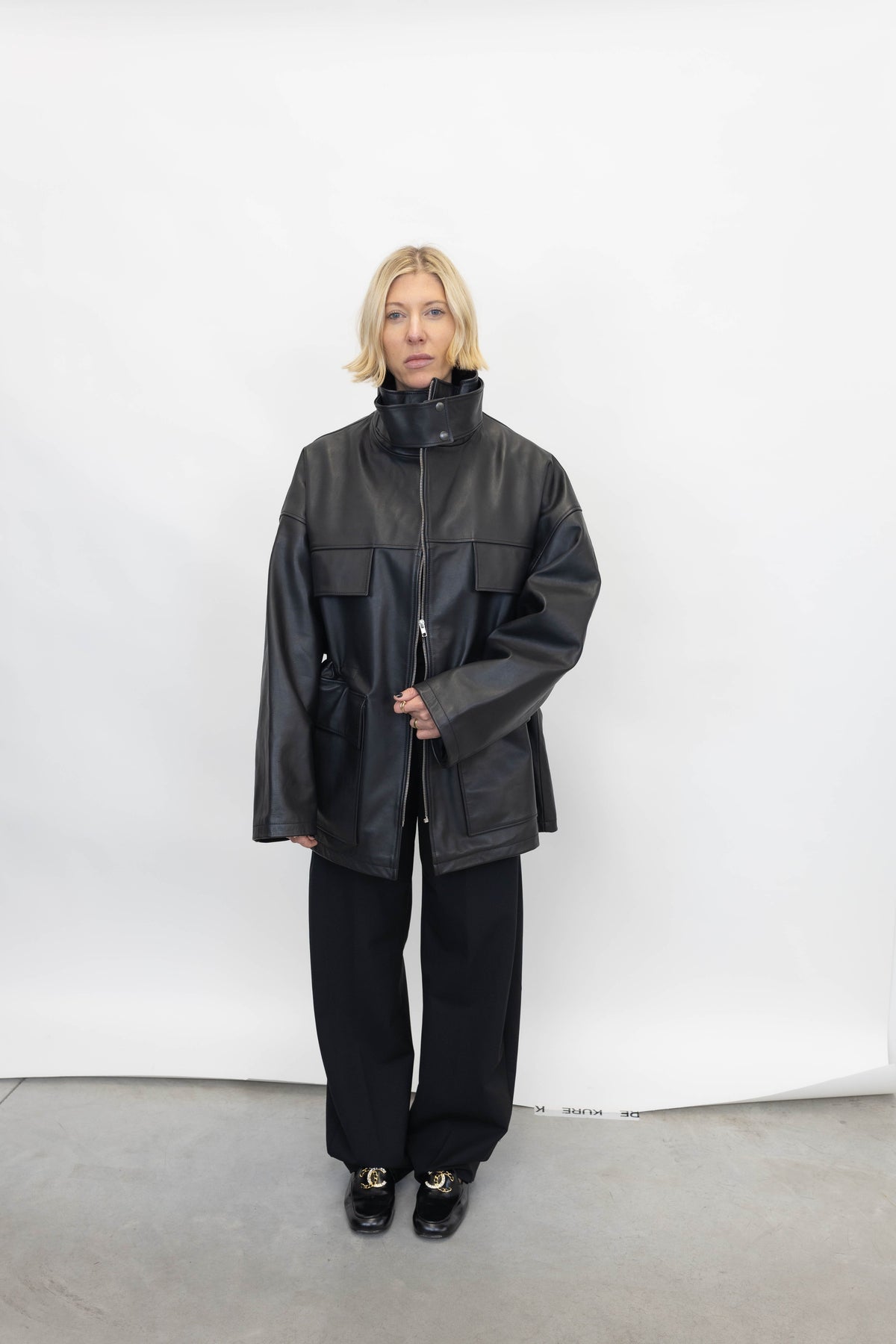 LEATHER PARKA JACKET JACKET STUDIO CUT