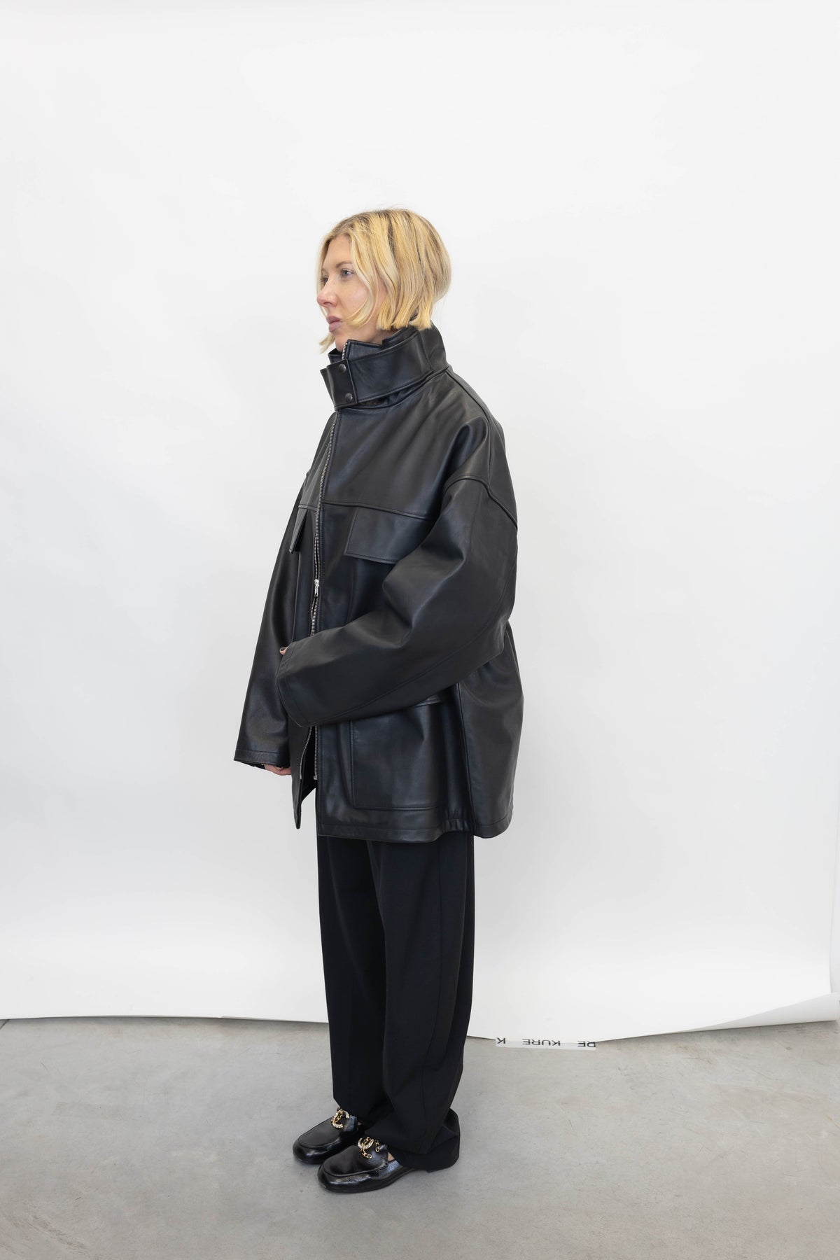 LEATHER PARKA JACKET JACKET STUDIO CUT