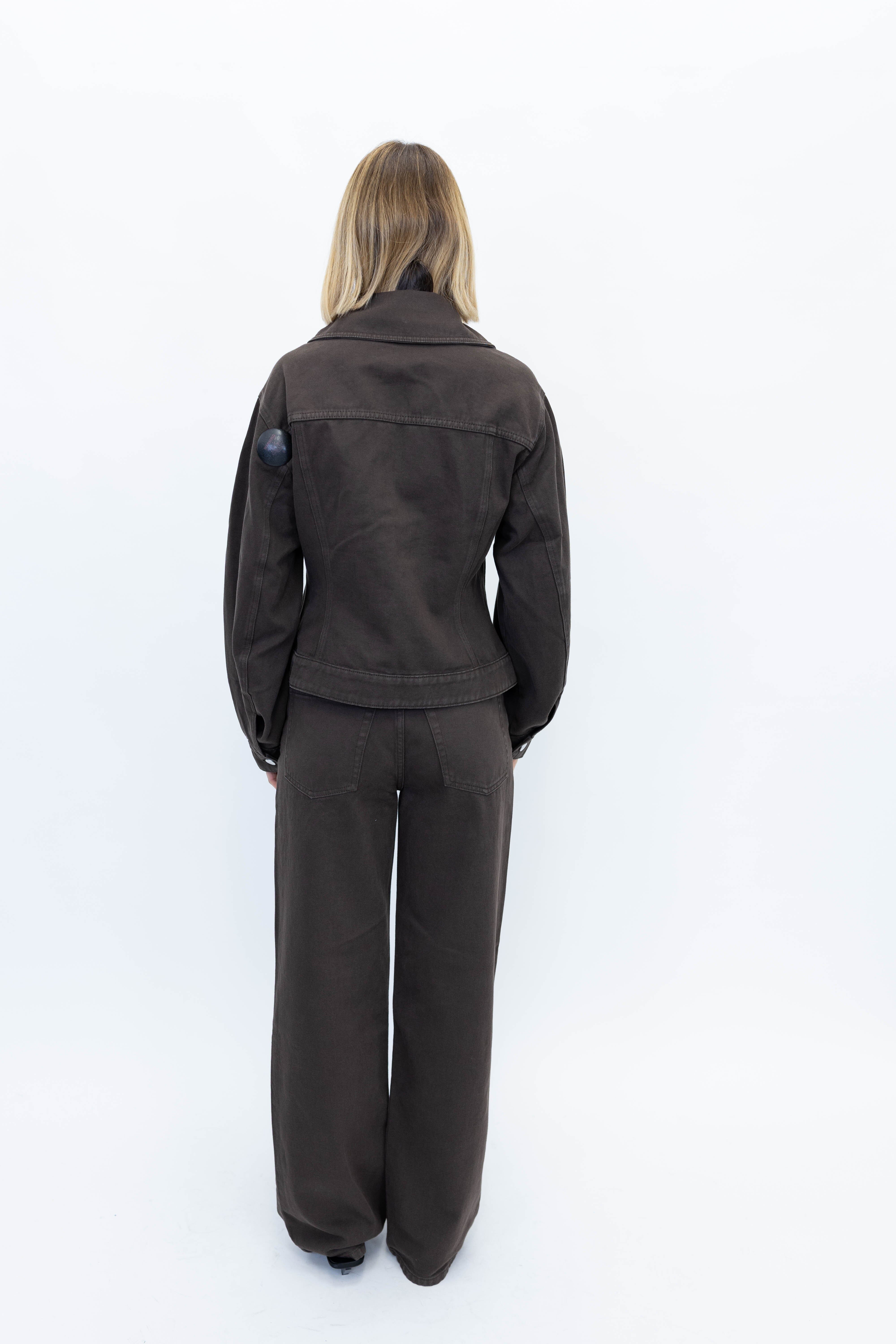 VILLIES DENIM JACKET IN BROWN JACKET BY MALENE BIRGER