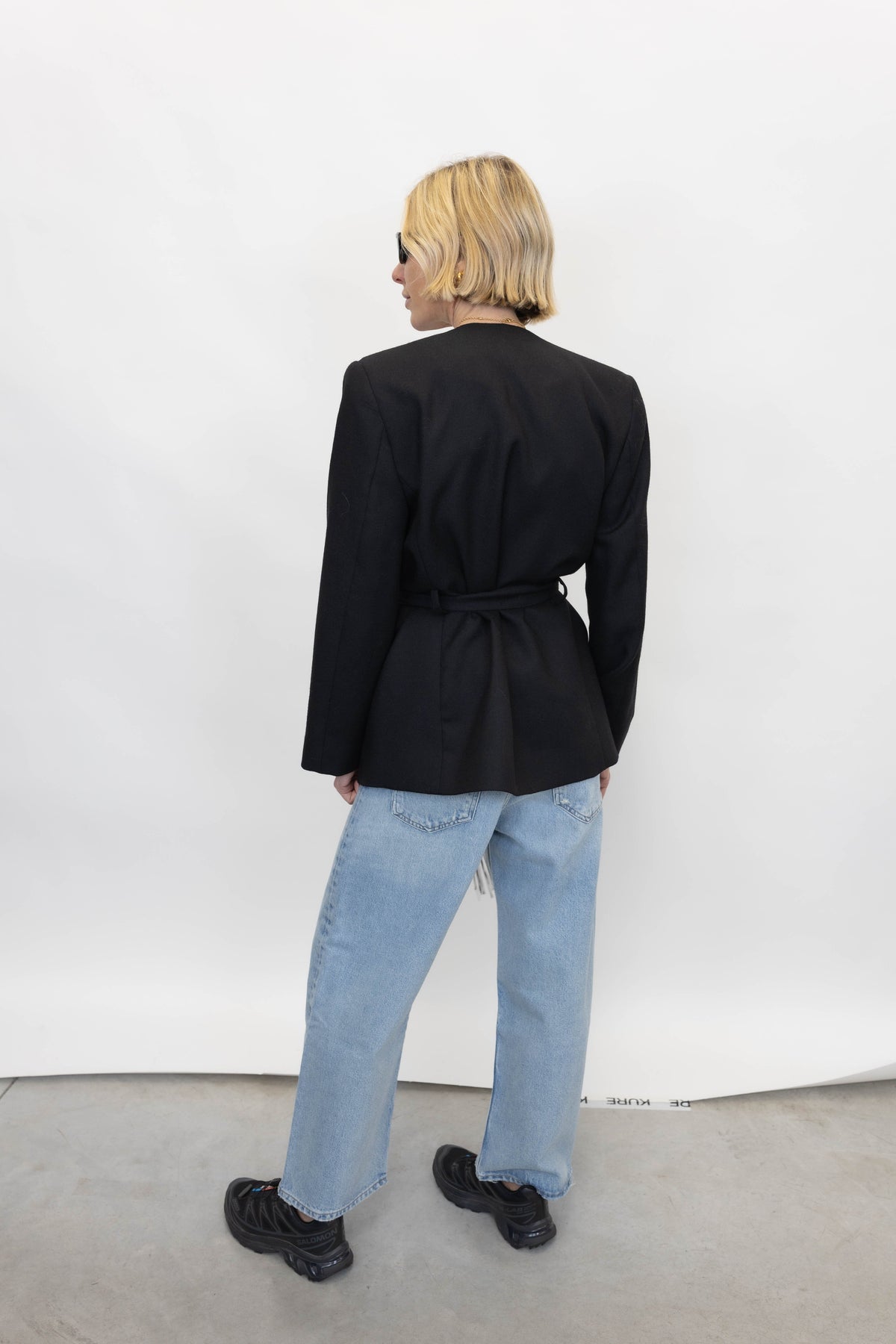 EMMA BLAZER WITH FRINGED SCARF BLAZER BY MALENE BIRGER