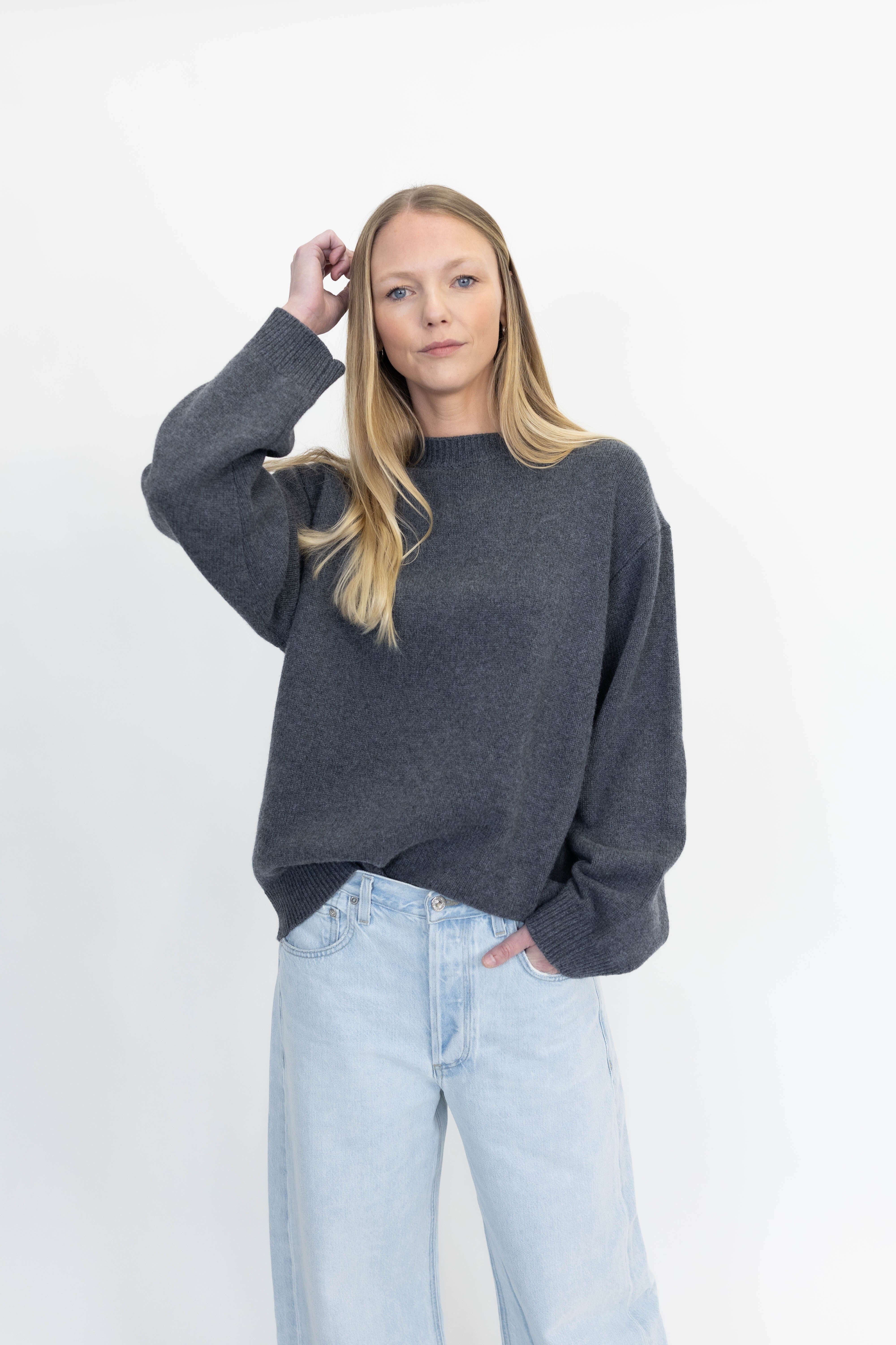 RENEA WOOL SWEATER IN GREY SWEATER NANUSHKA