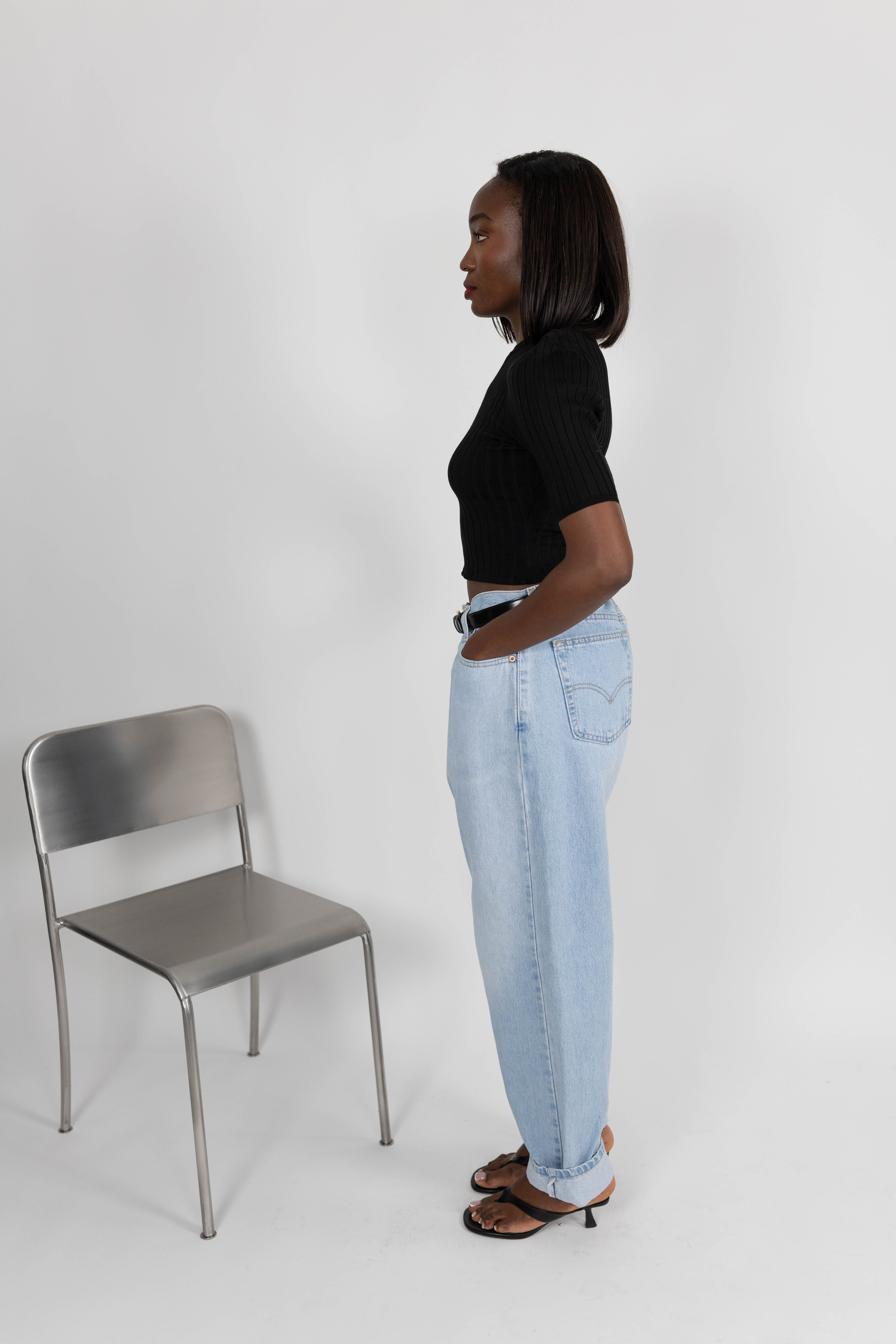 TENA CROPPED KNIT KNIT KURE