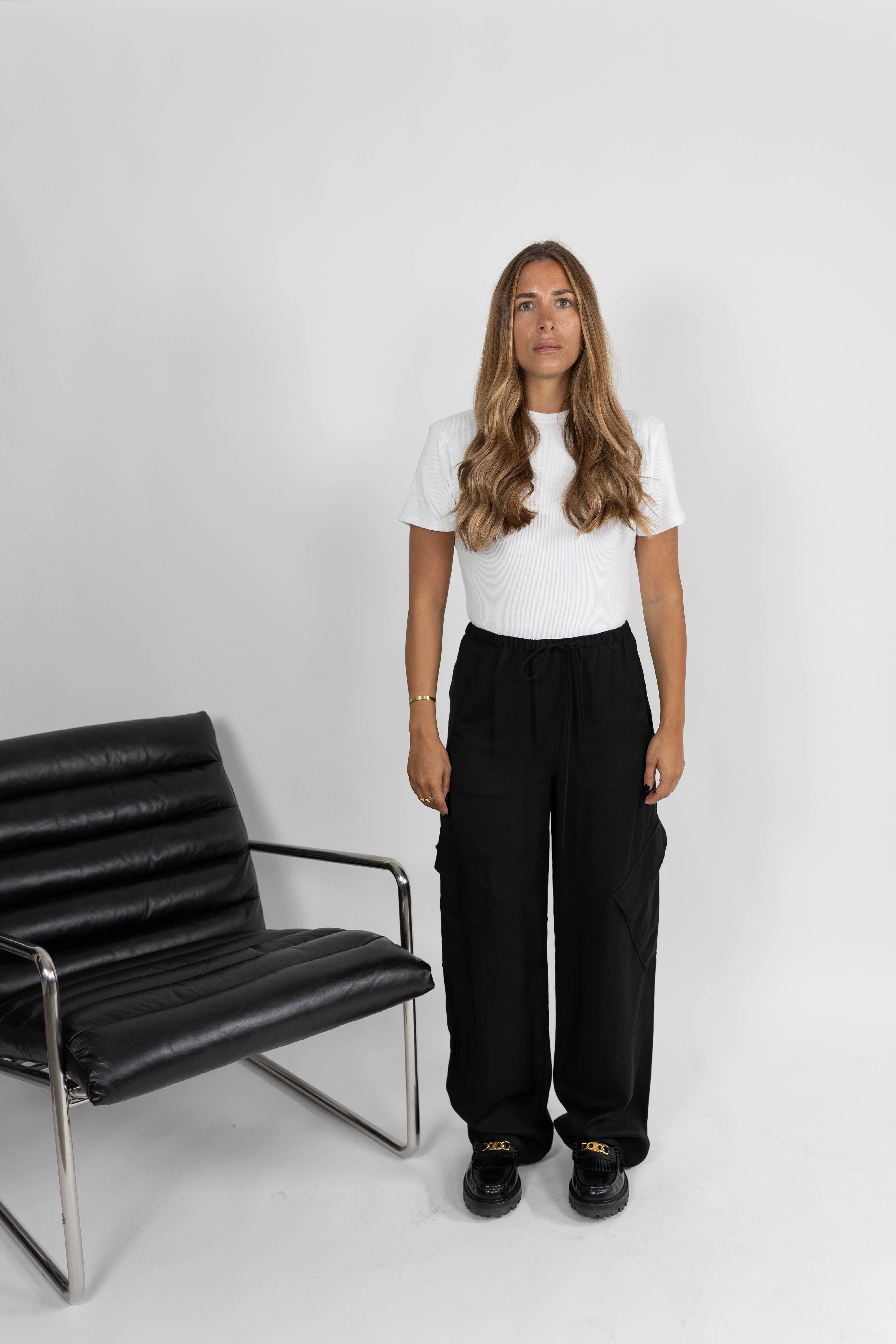PIA TAILORED FLUID PANTS WITH POCKETS PANTS KURE