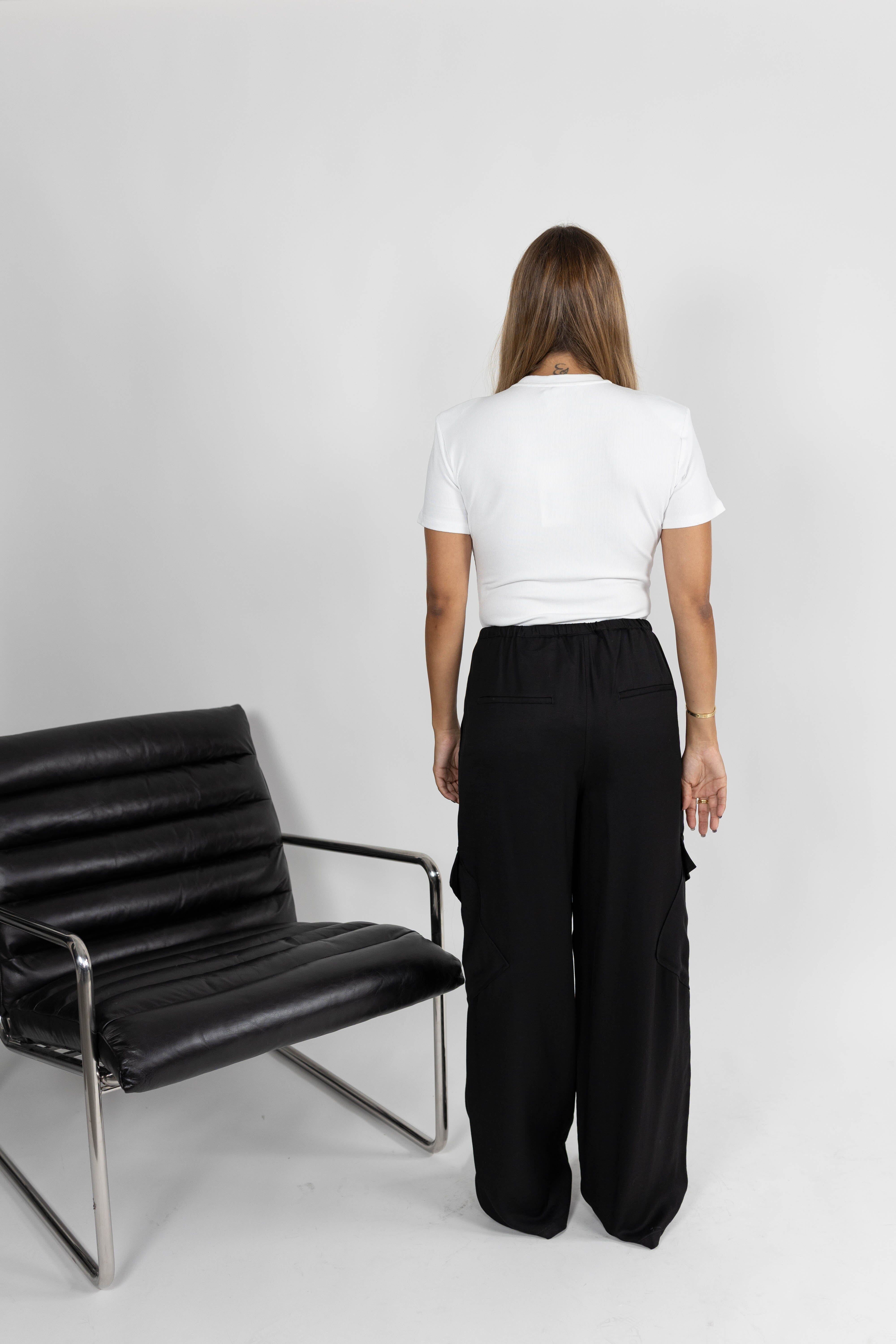 PIA TAILORED FLUID PANTS WITH POCKETS PANTS KURE