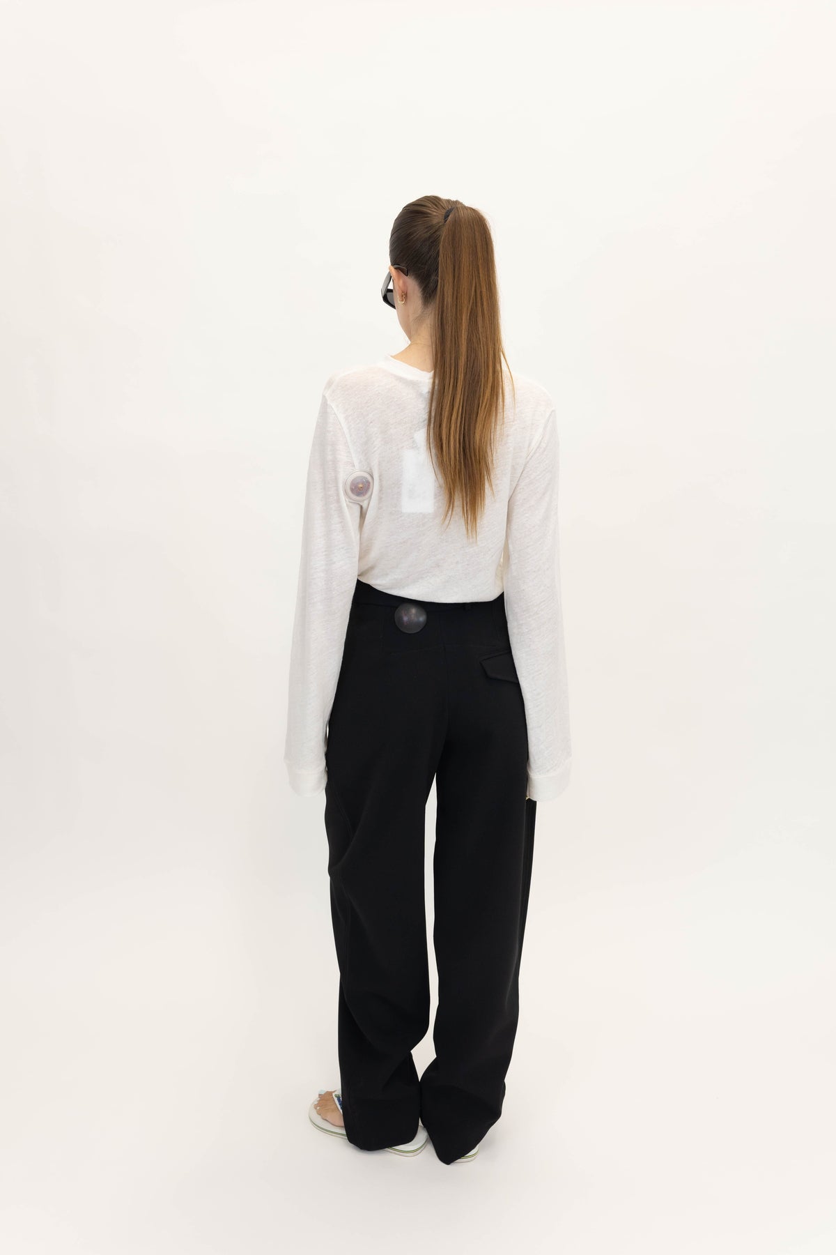 PSALM BOYISH HEAVY CREPE PANTS PANTS KURE