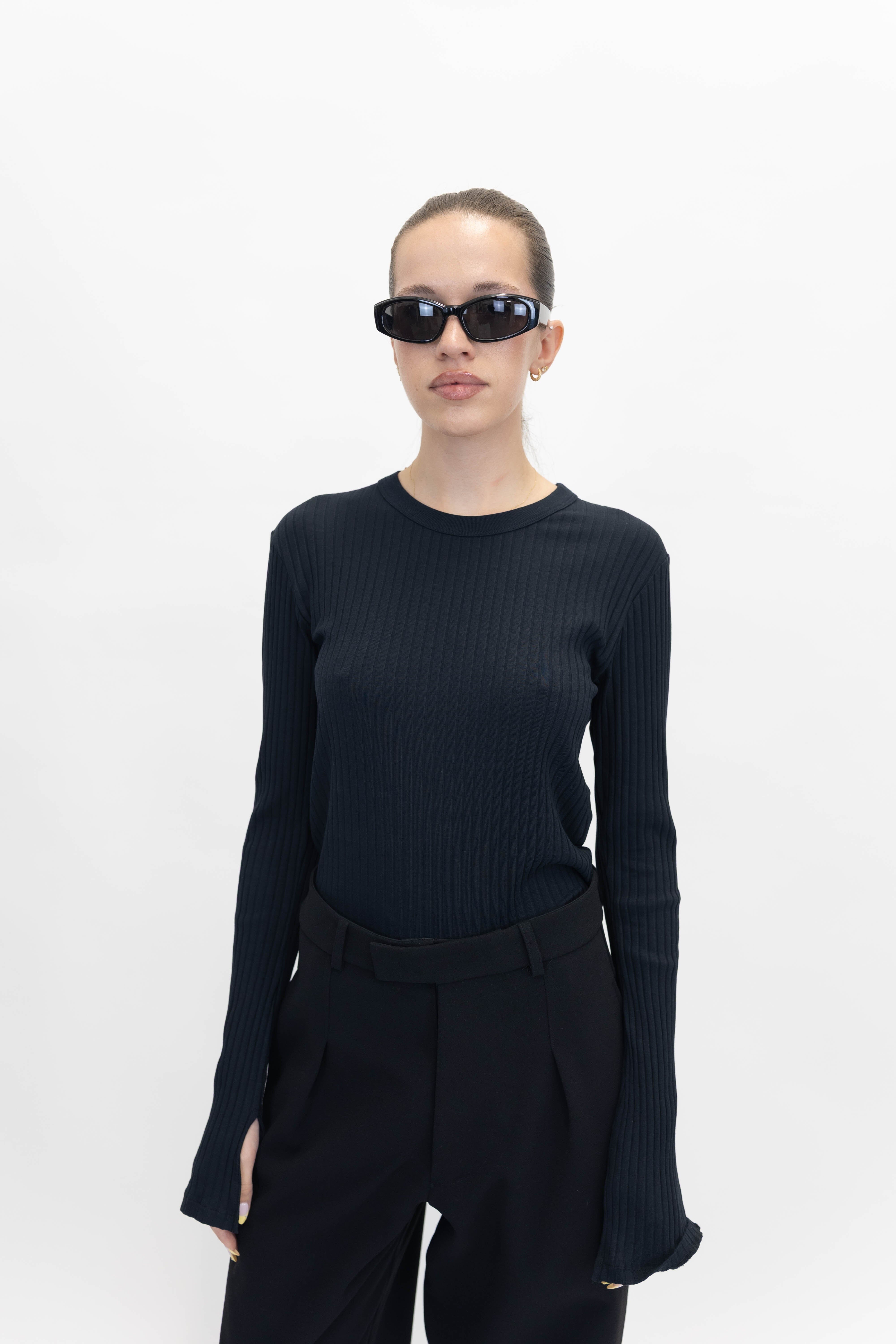 ERSILIA T-SHIRT IN BLACK T-SHIRT IRO