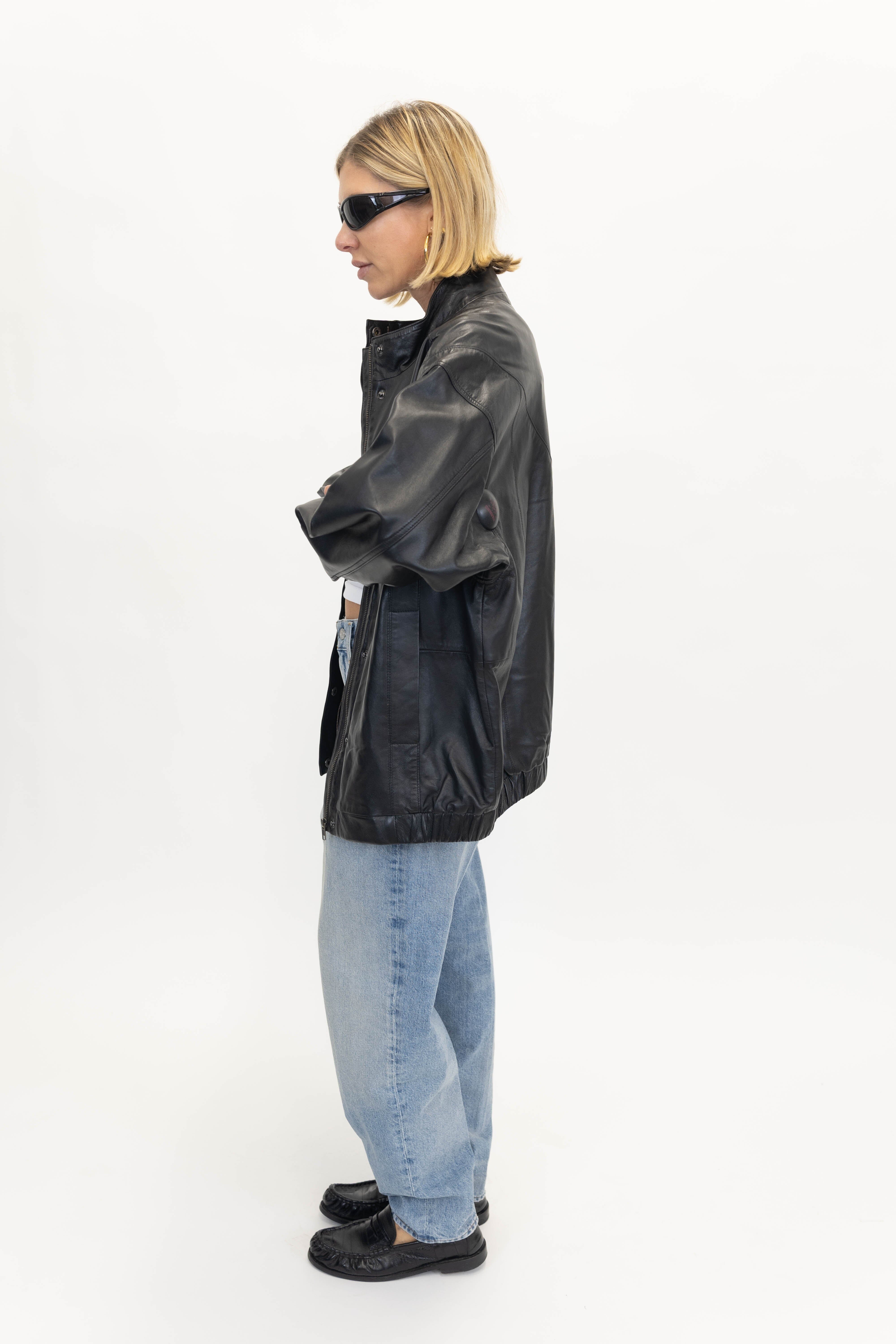 THE GARMENT SOHO BOMBER IN BLACK JACKET THE GARMENT