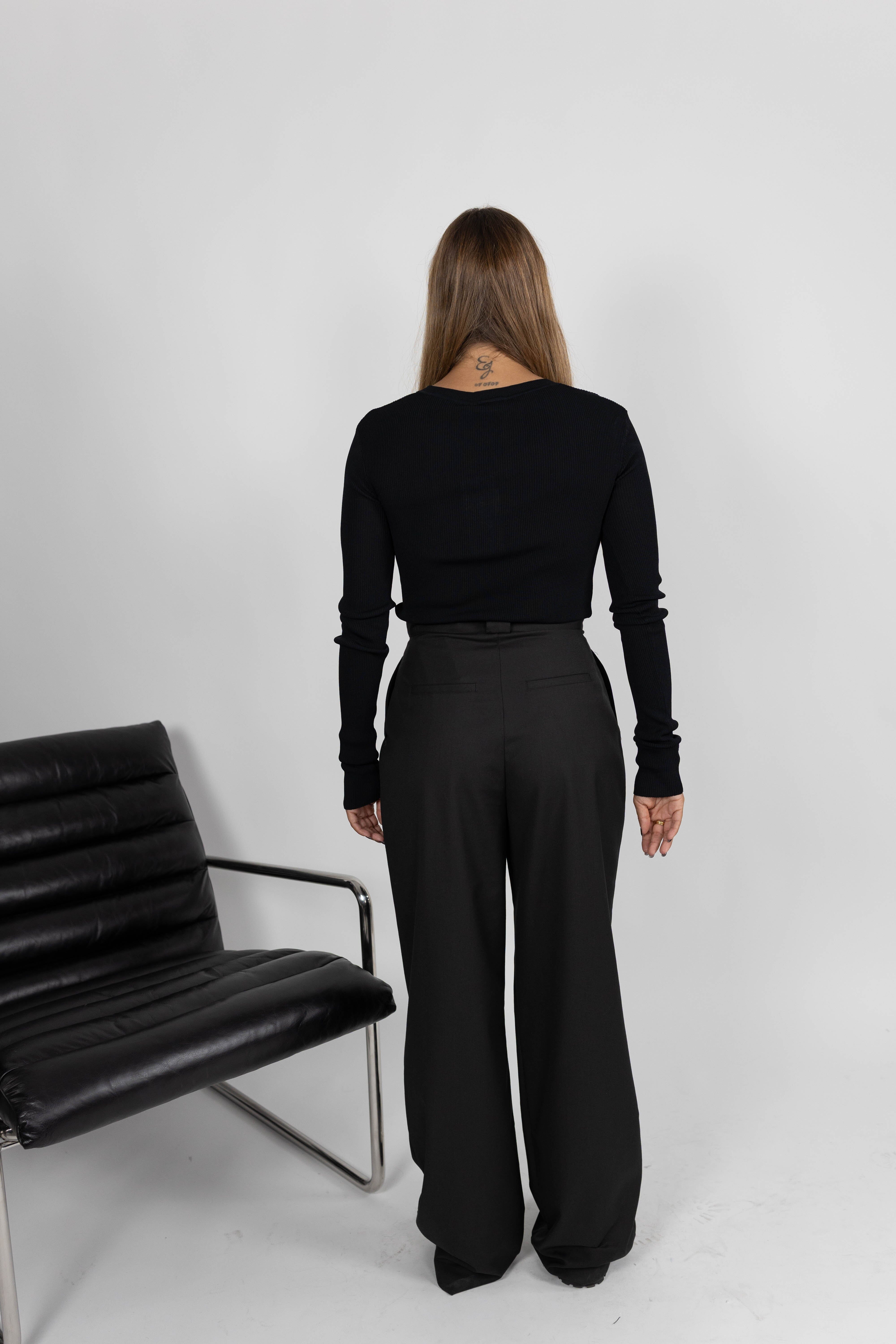 PAULA FRONT CUT PANTS PANTS KURE