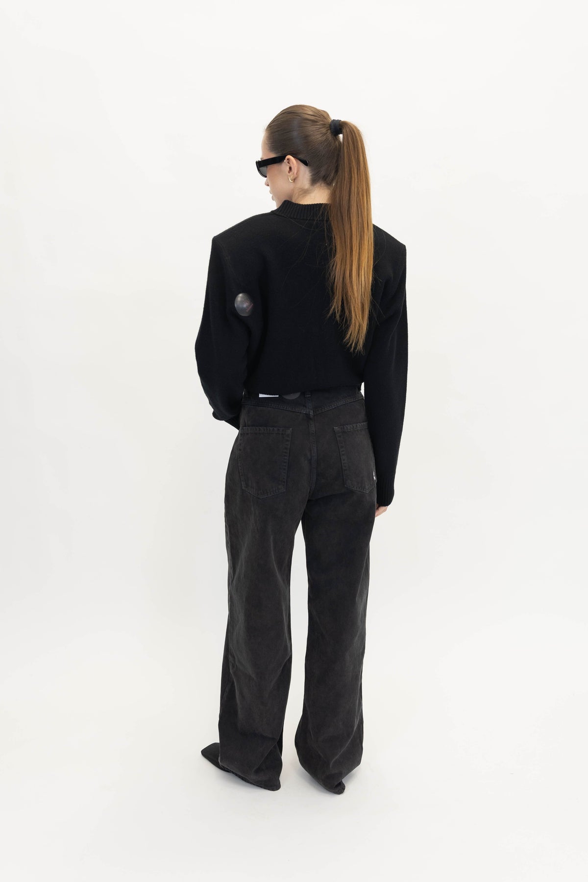 POPPY WIDE LEG JEANS IN BLACK JEANS ICON DENIM