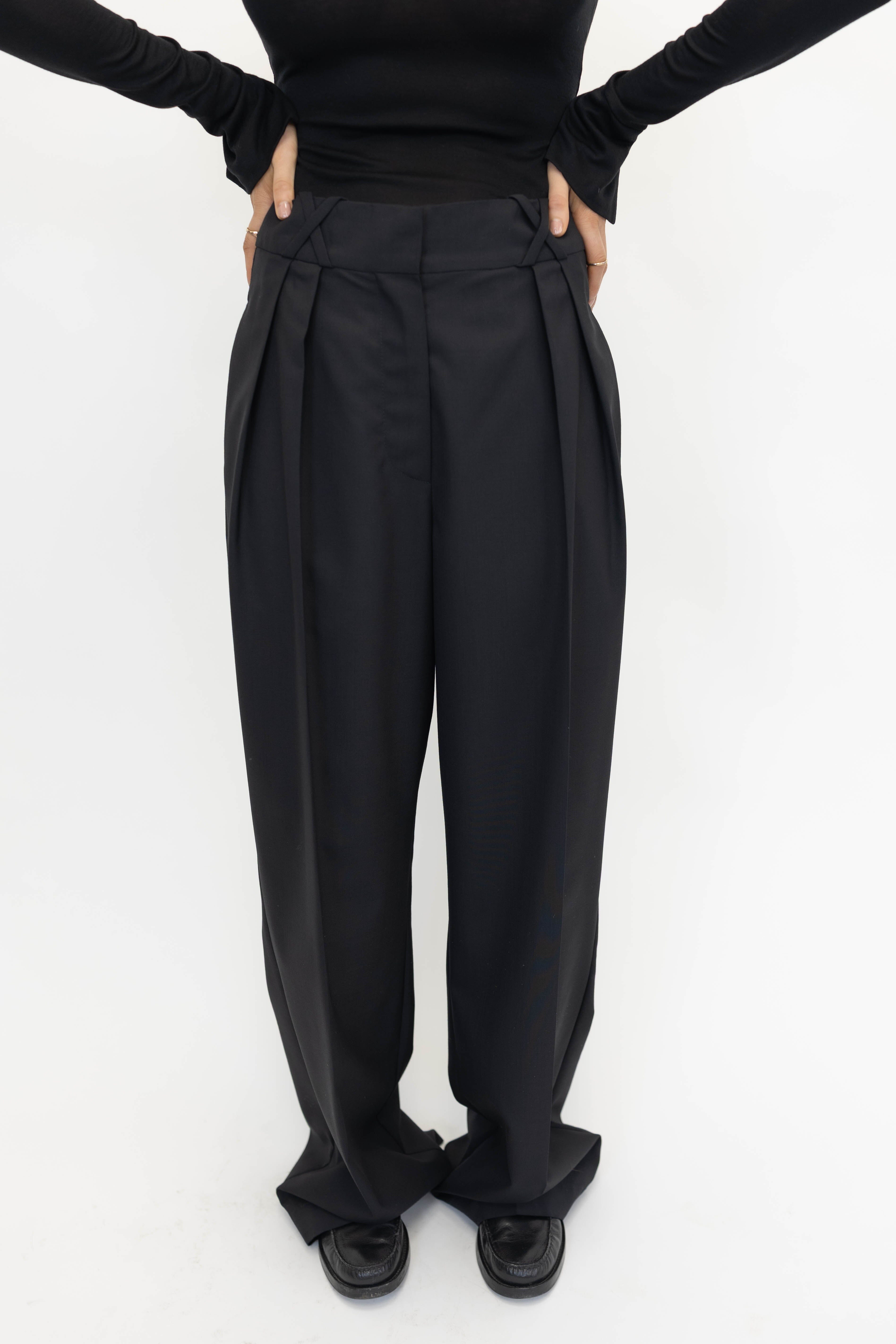 FRANSJE LOOSE FIT TAILORED PANTS PANTS ROHE