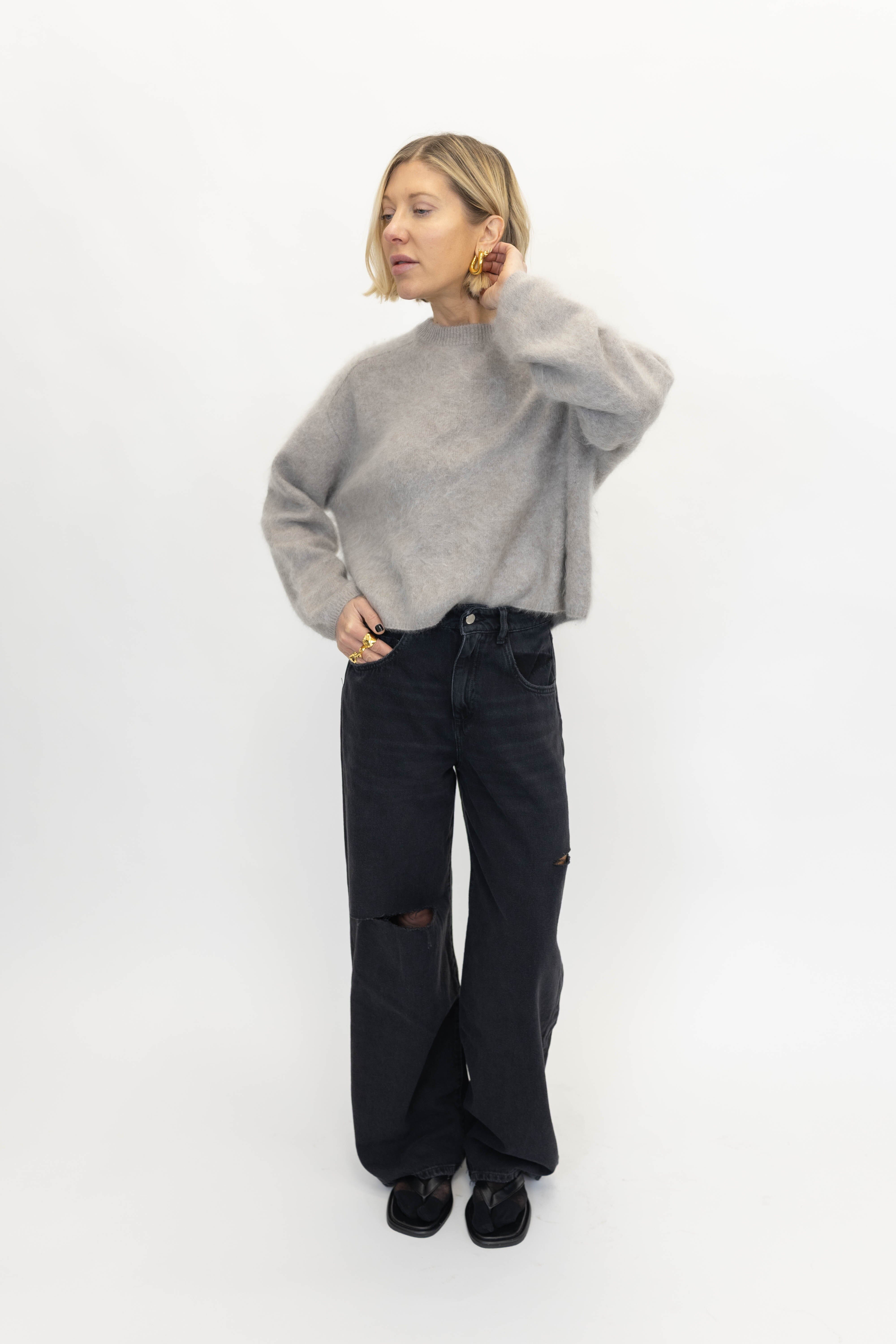 POPPY JEANS IN GRAPHITE BLACK JEANS ICON DENIM