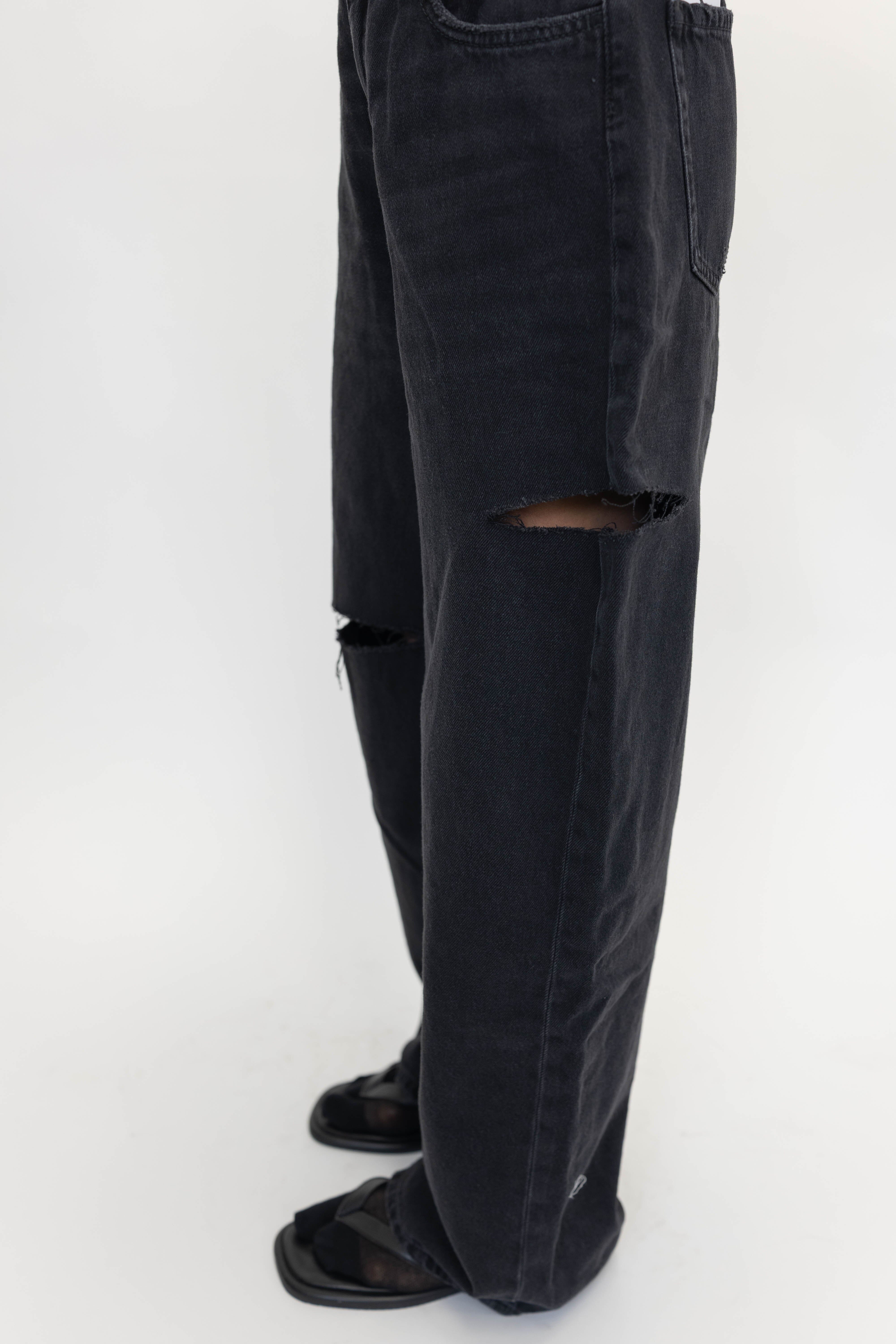 POPPY JEANS IN GRAPHITE BLACK JEANS ICON DENIM
