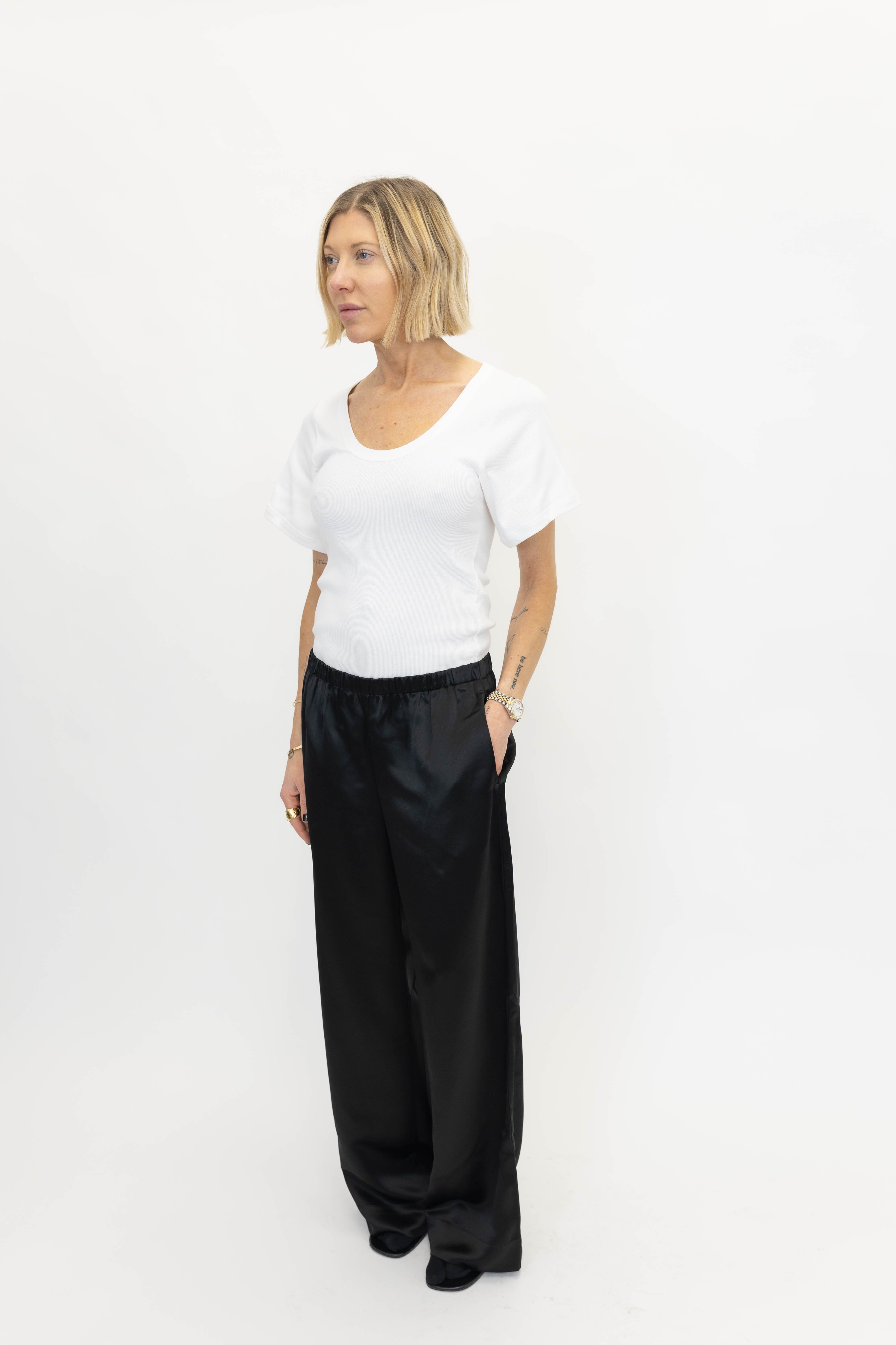 LUNAI T-SHIRT IN WHITE T-SHIRT BY MALENE BIRGER