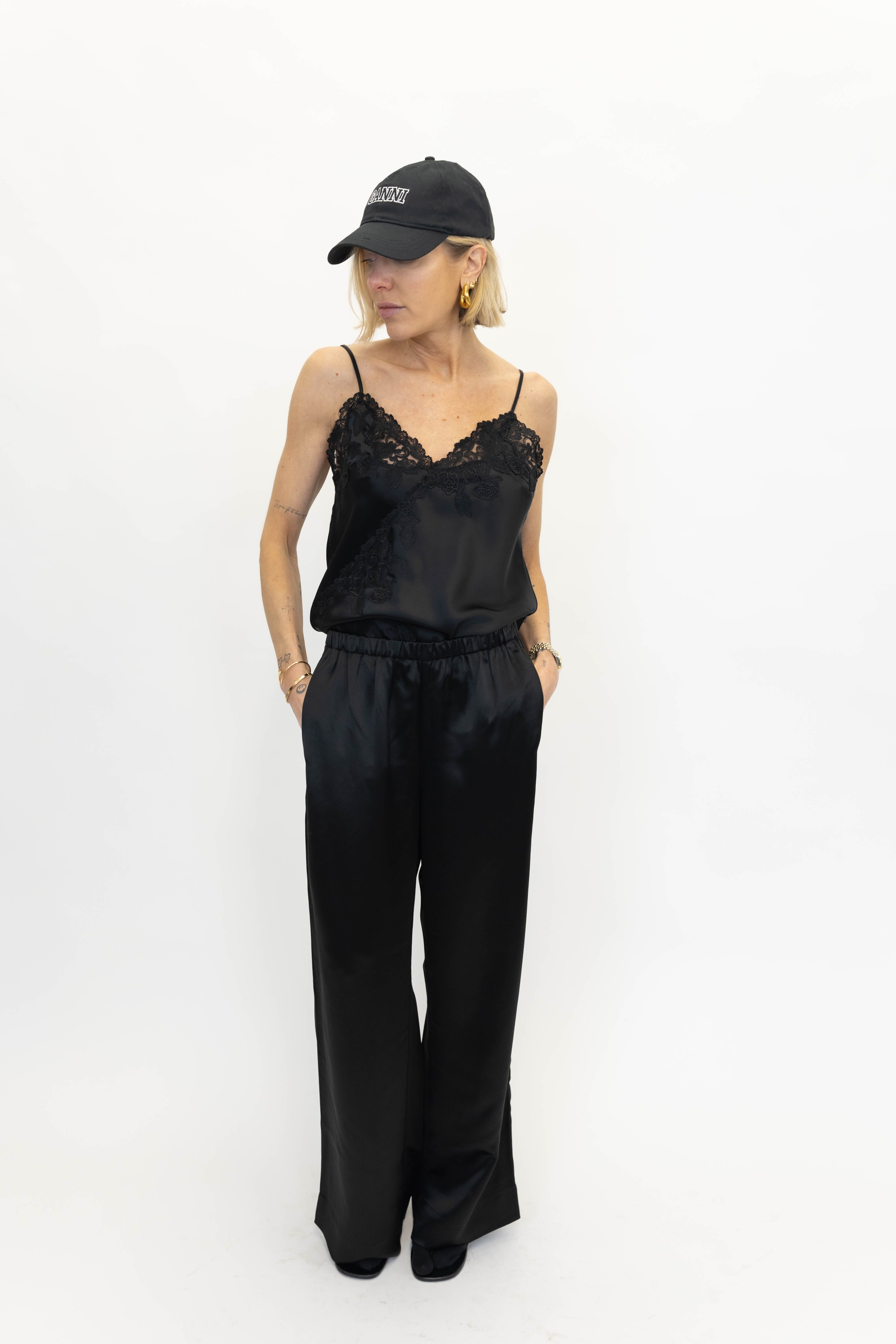 CABELLO WIDE LEG PANTS IN BLACK PANTS BY MALENE BIRGER
