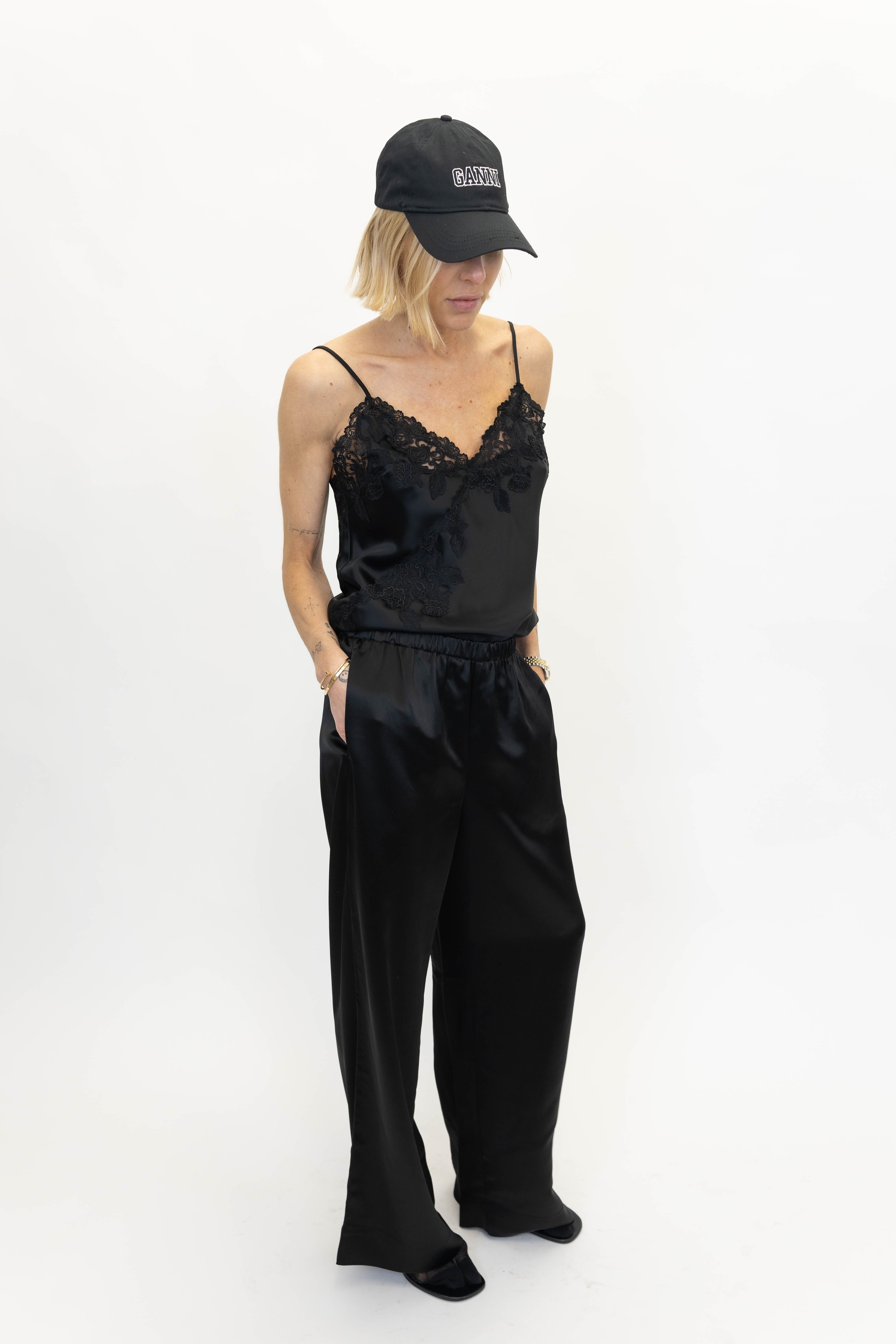 CABELLO WIDE LEG PANTS IN BLACK PANTS BY MALENE BIRGER