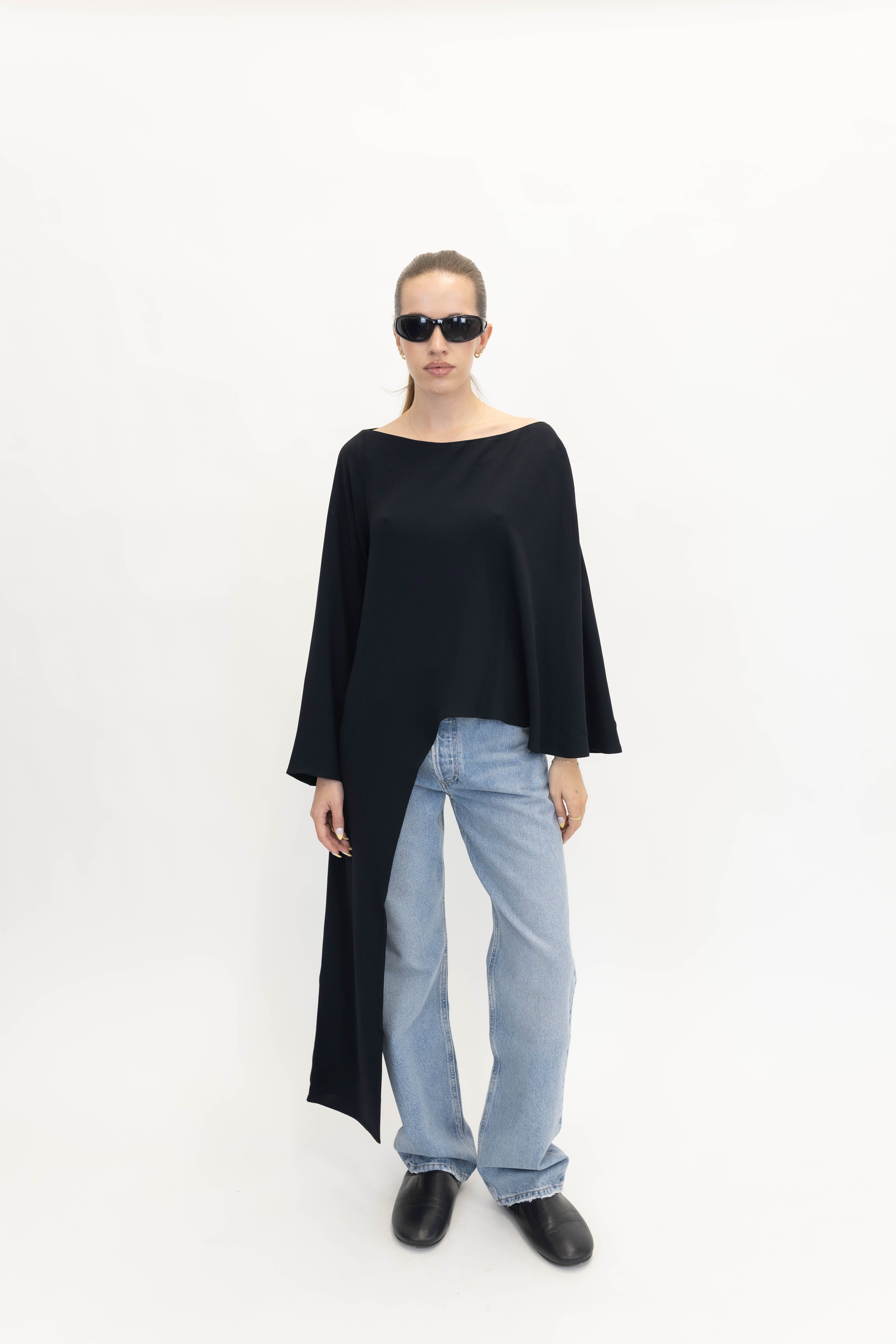 MIA BLOUSE IN BLACK TOP HERSKIND