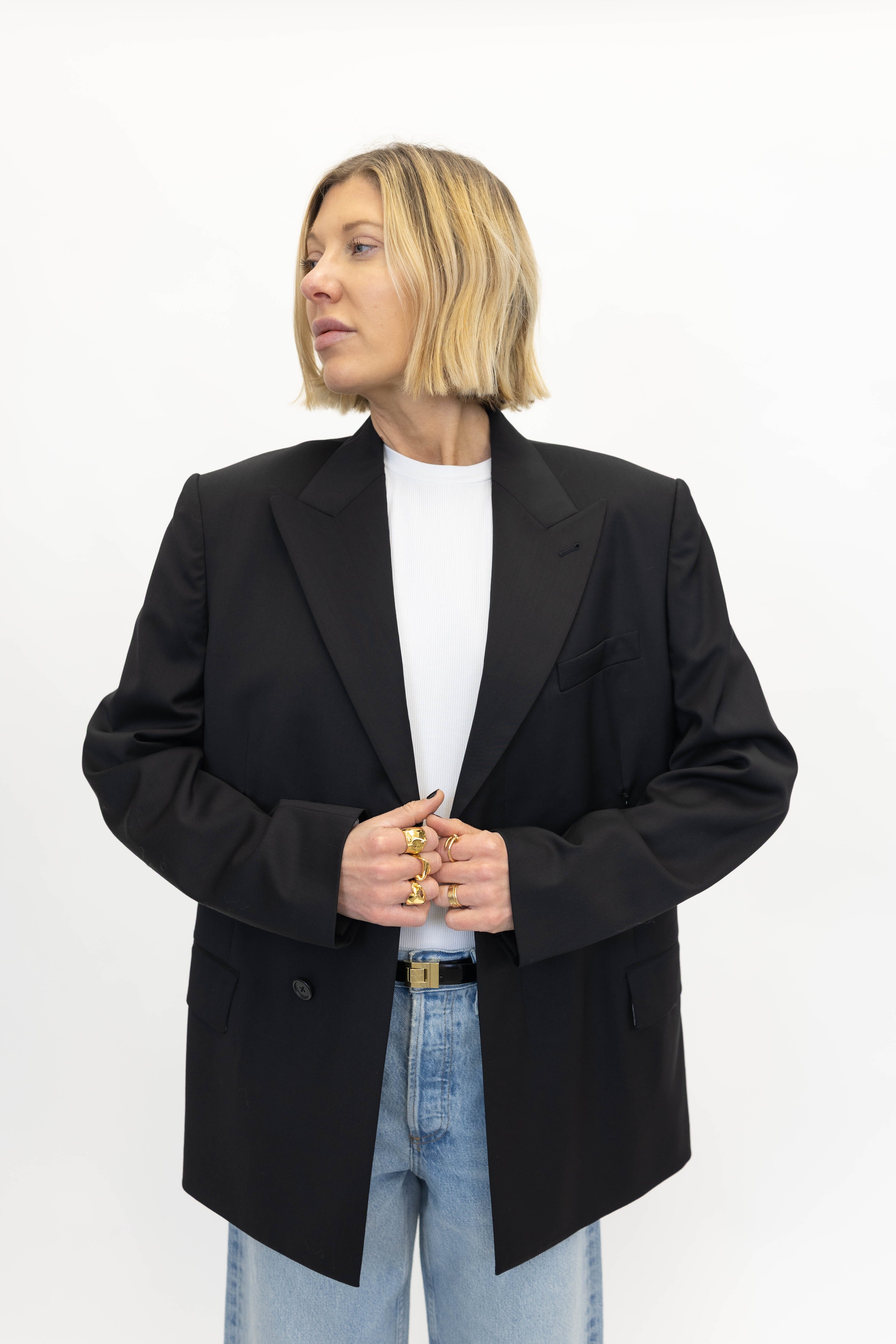 THE CHIC AND MINIMALIST BLAZER JACKET HELMUT LANG