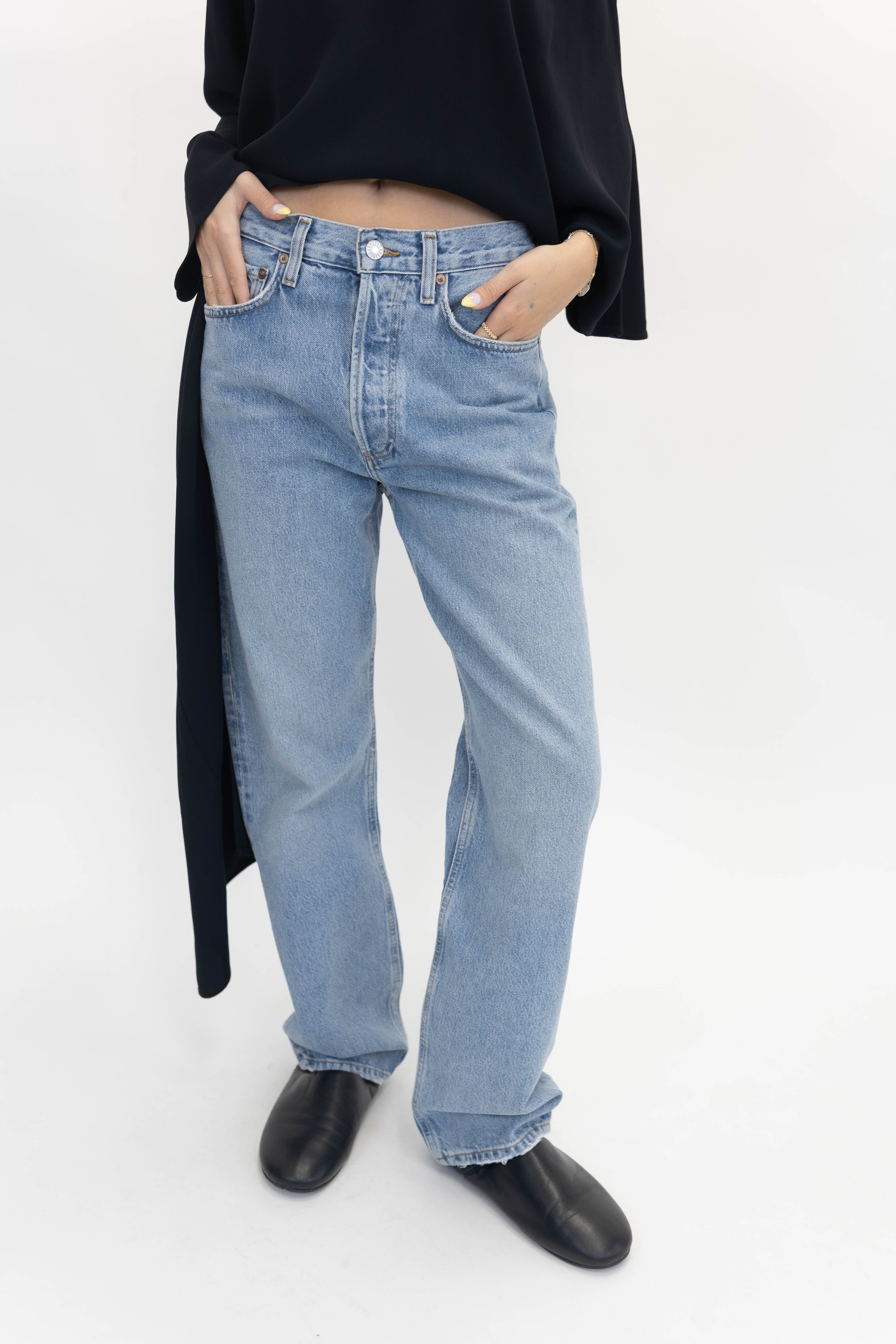 KELLY STRAIGHT JEANS IN HARMONIC JEANS AGOLDE
