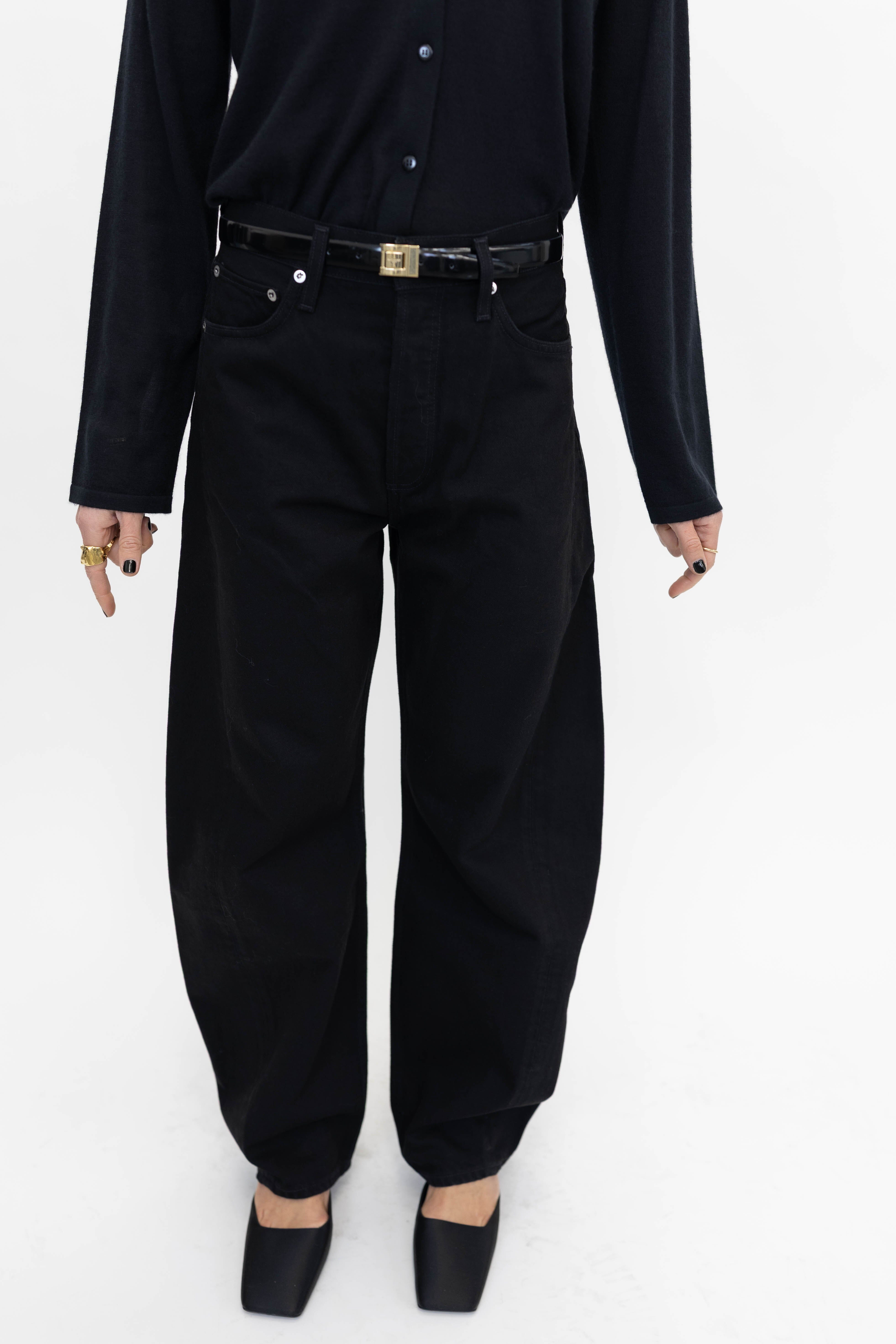 LUNA HIGH RISE PIECED TAPER IN COVER JEANS AGOLDE