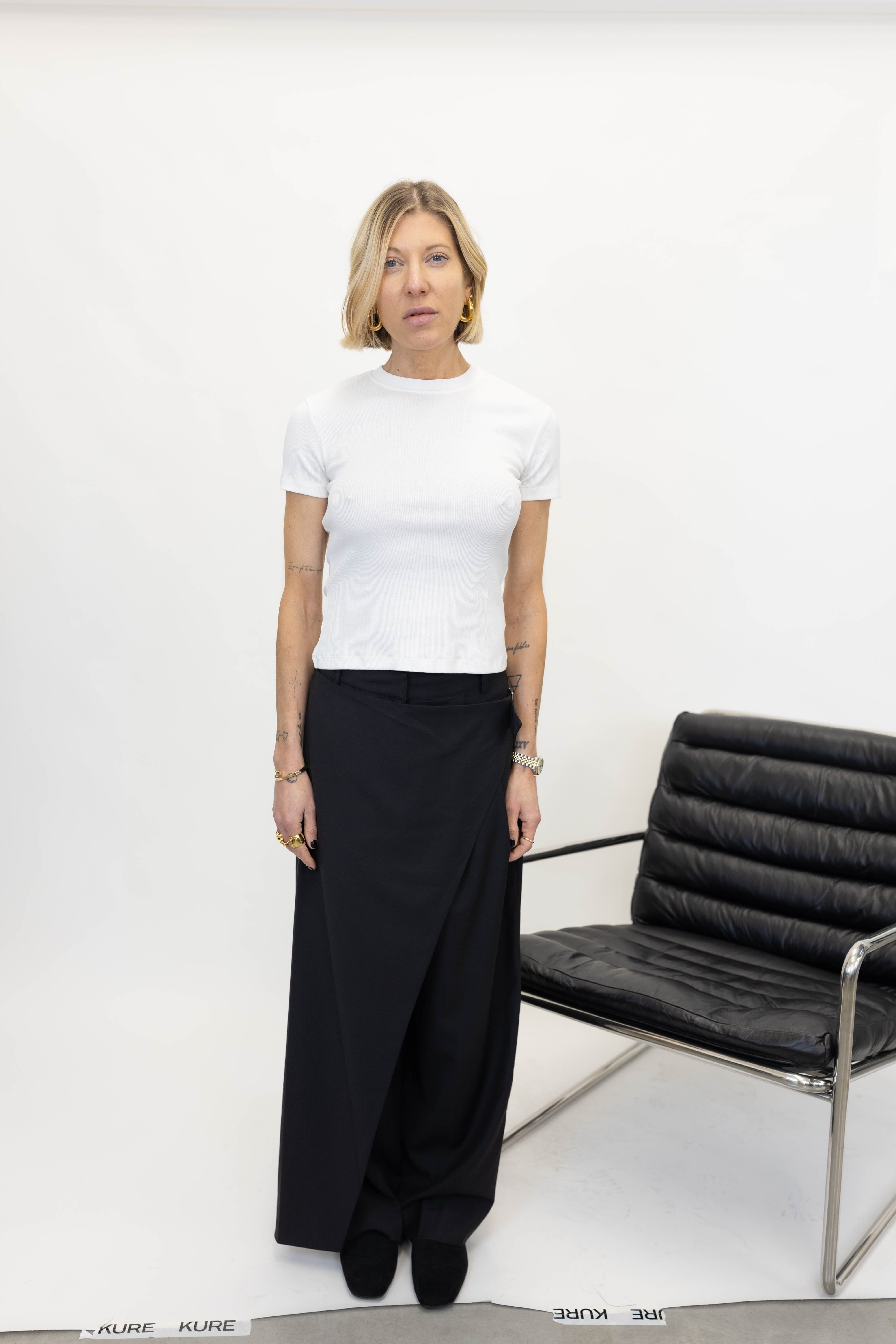 WRAP PANTS IN BLACK PANTS LA PISCINE