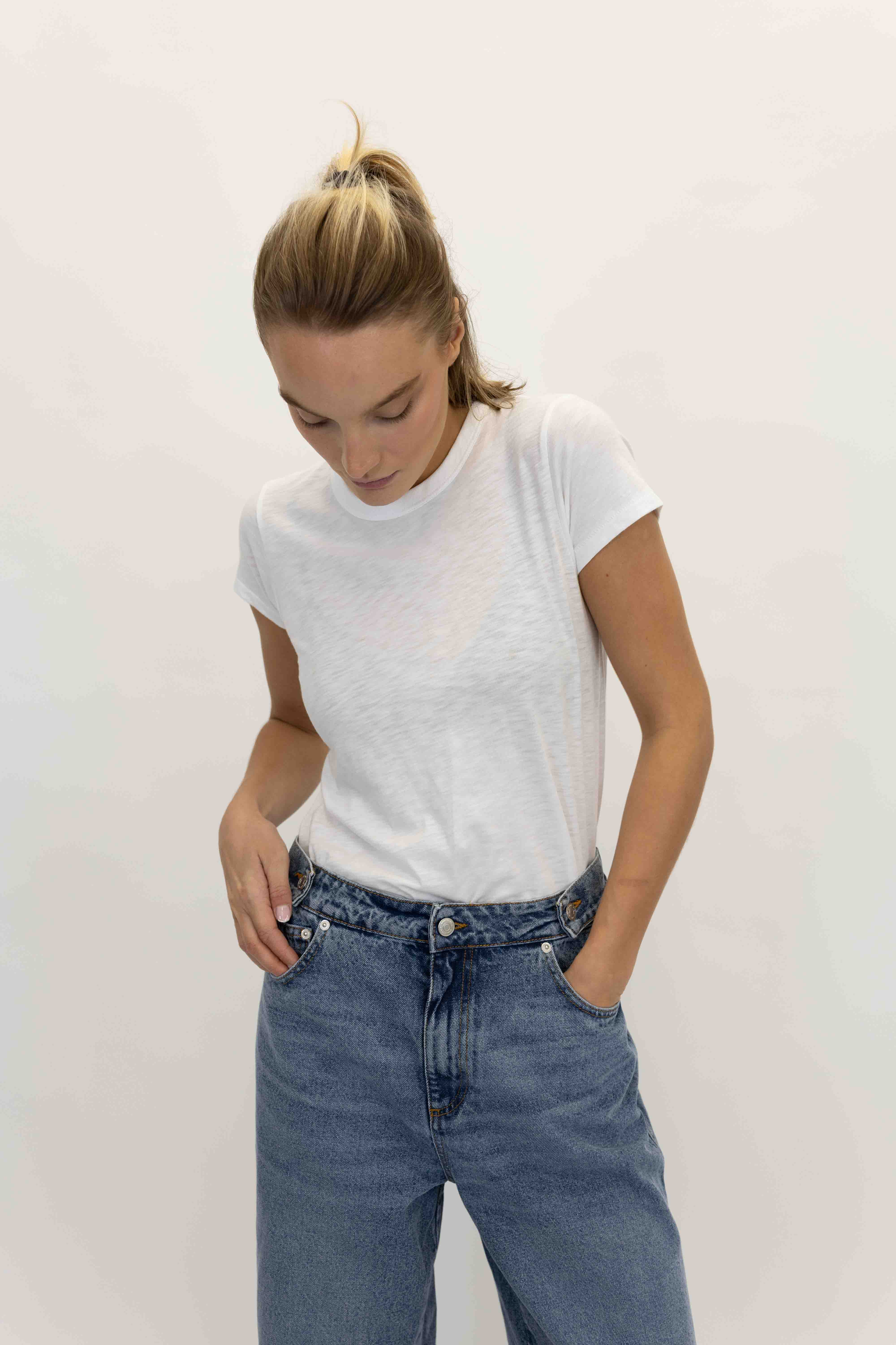 THE SLUB TEE IN WHITE TSHIRT RAG&BONE